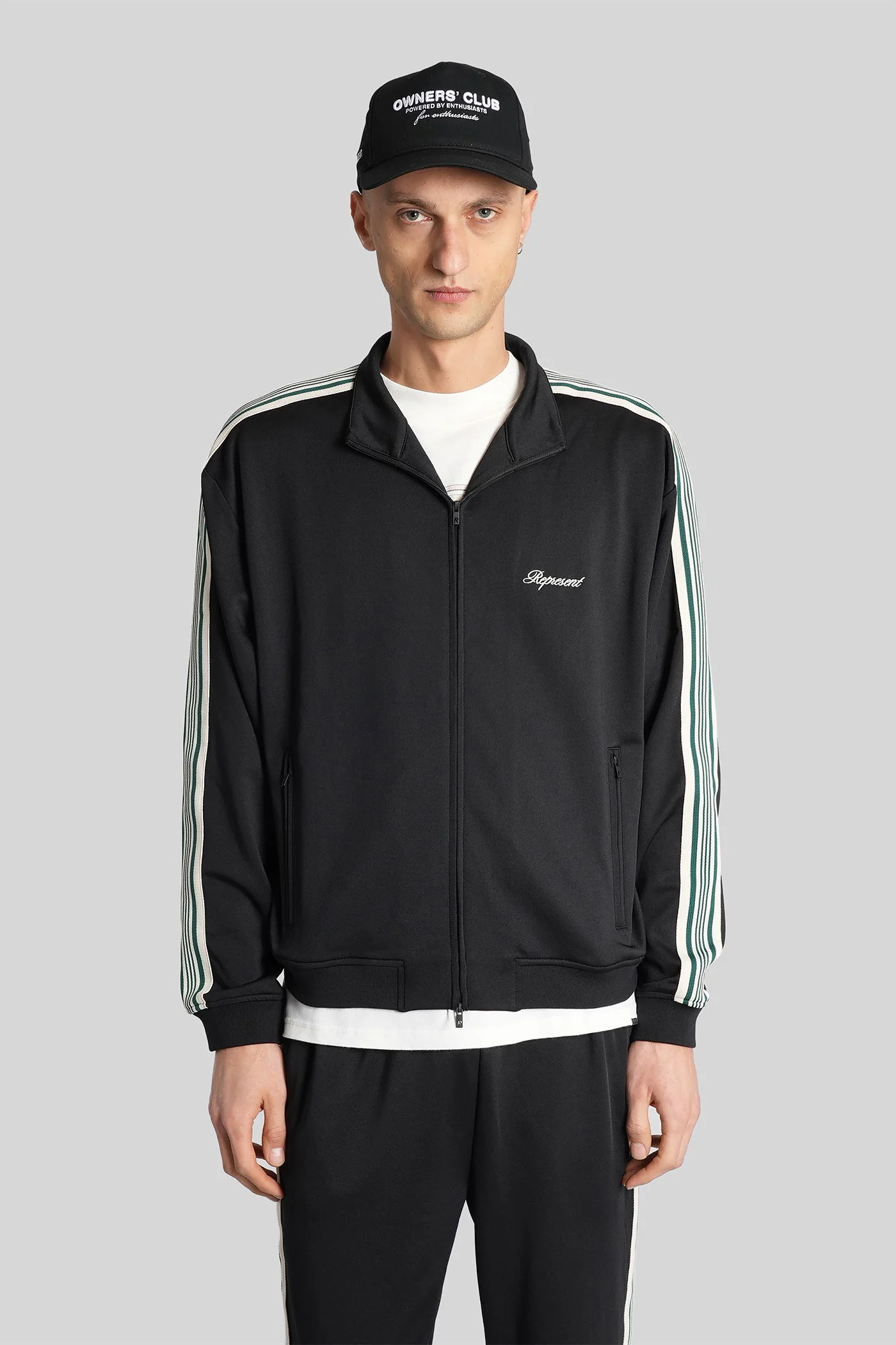 Sweatshirt in black polyester