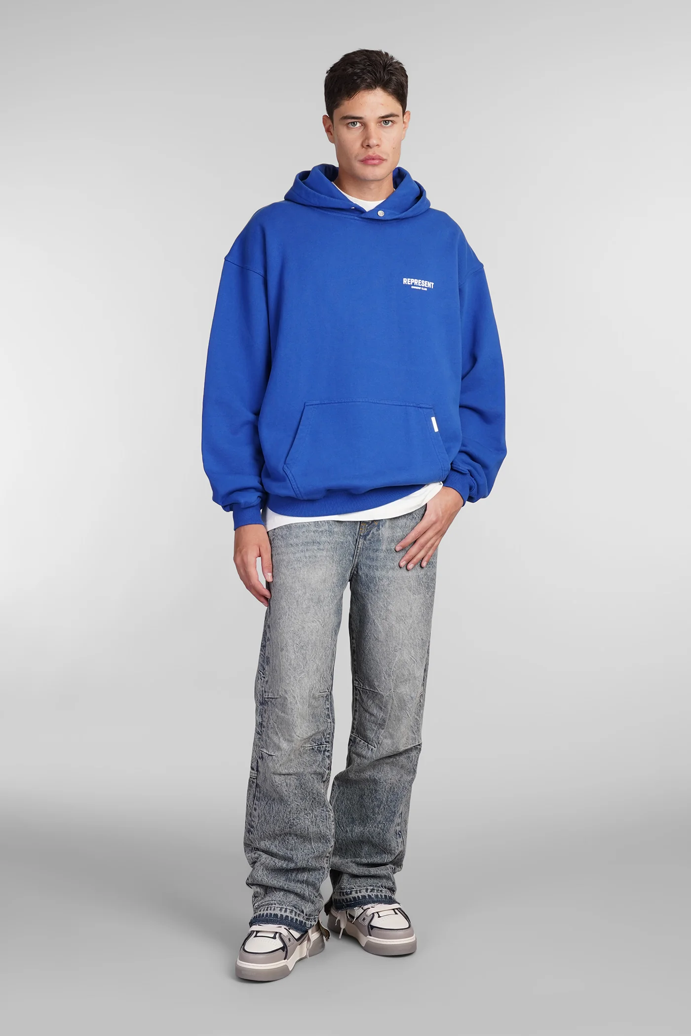 Sweatshirt in blue cotton - Image 2