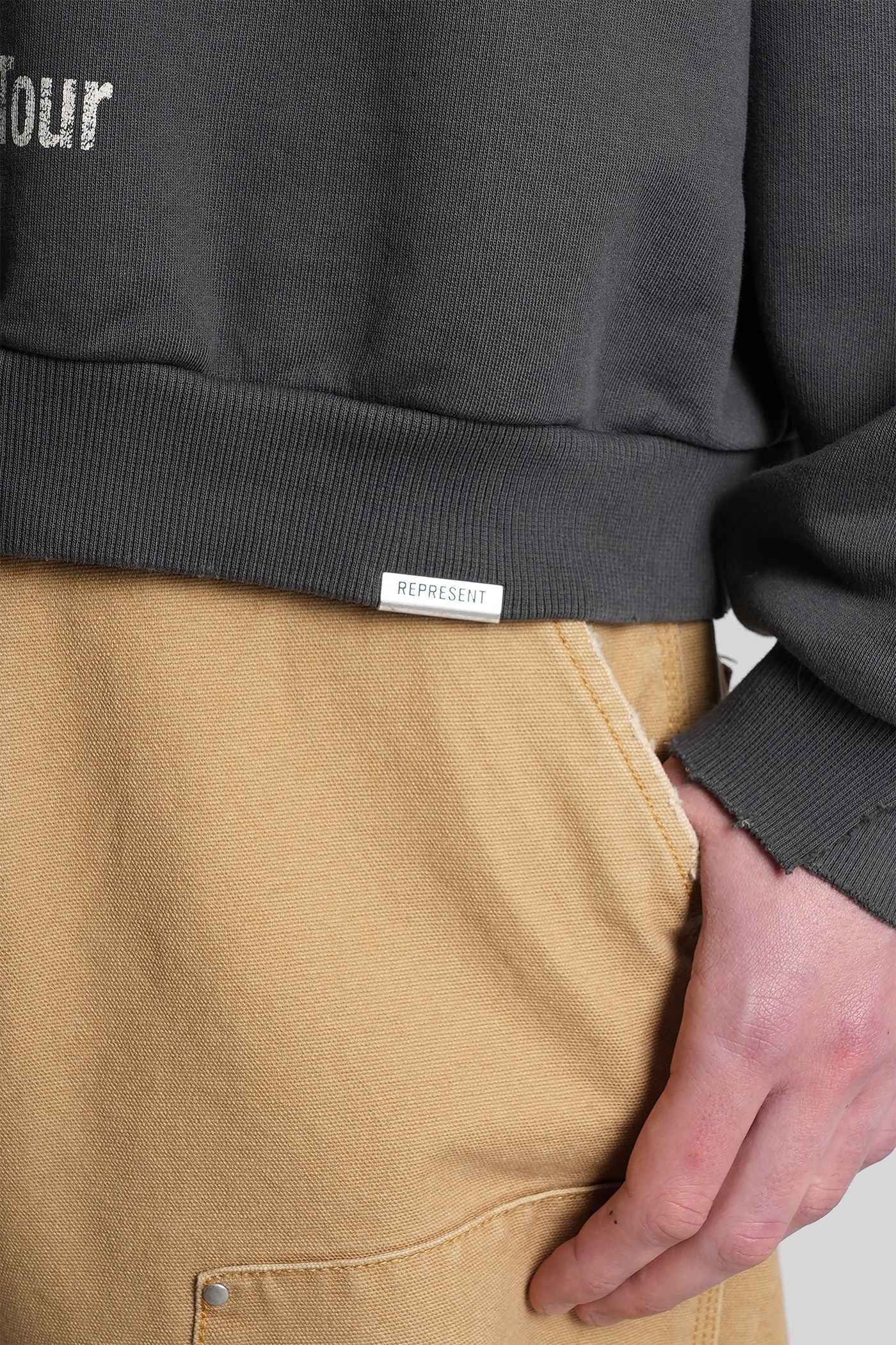 Sweatshirt in grey cotton - Image 5