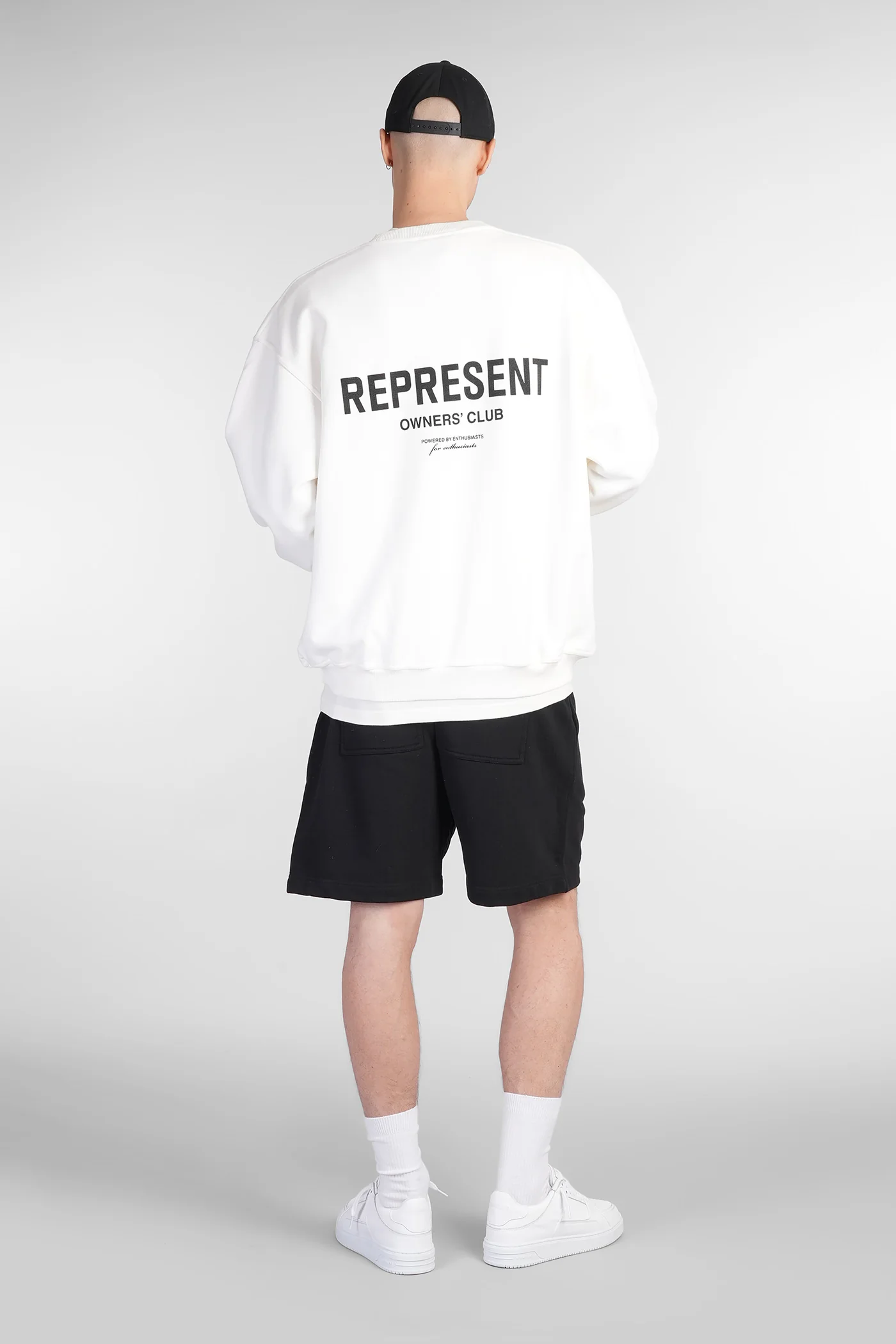 Sweatshirt in white cotton - Image 2