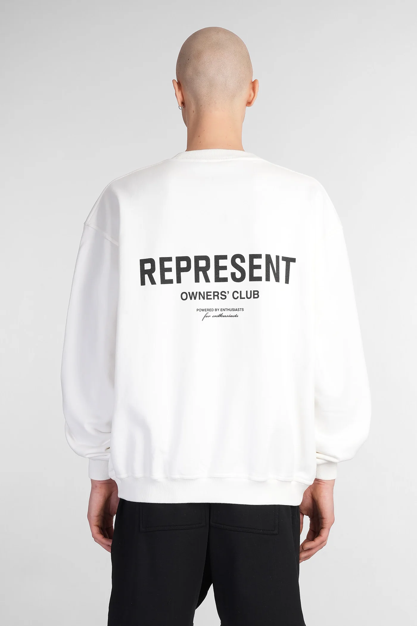Sweatshirt in white cotton - Image 3