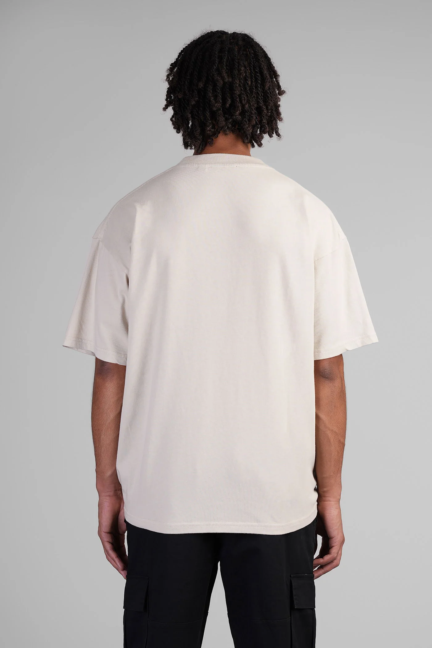 T-Shirt in beige cotton - Image 3