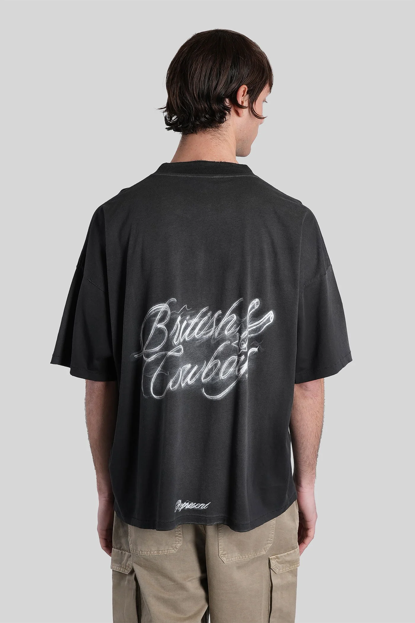 T-Shirt in black cotton - Image 3