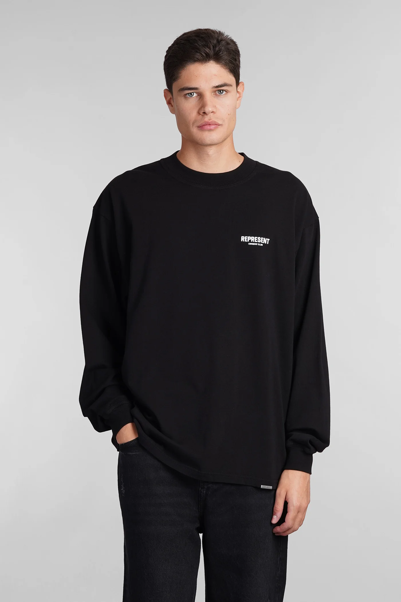T-Shirt in black cotton