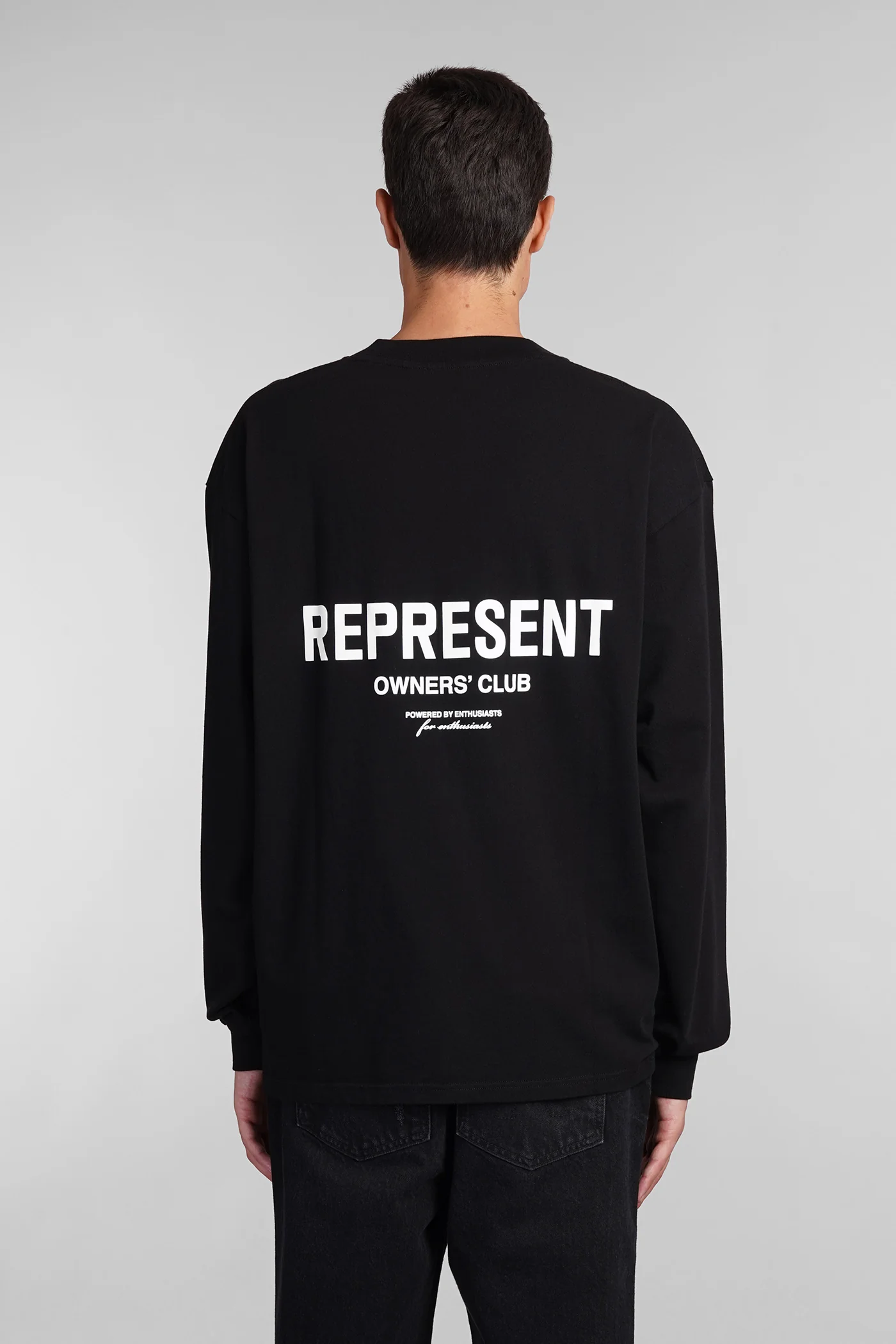 T-Shirt in black cotton - Image 3