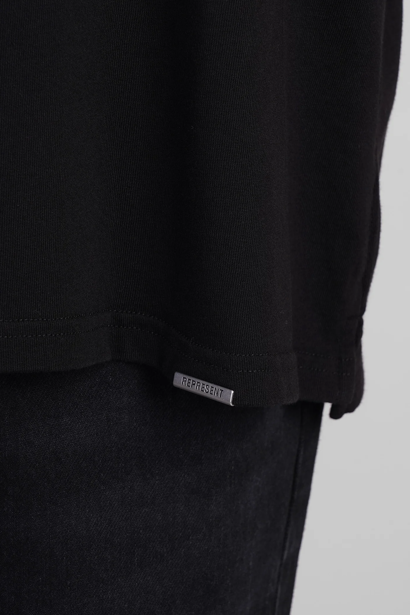 T-Shirt in black cotton - Image 5