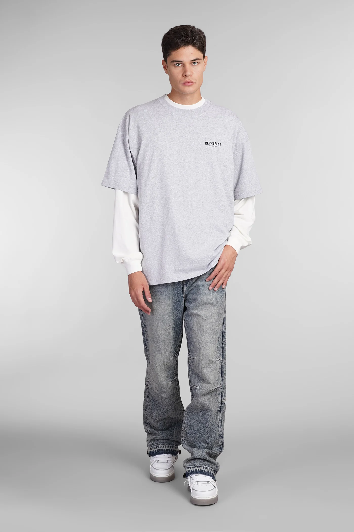 T-Shirt in grey cotton - Image 2