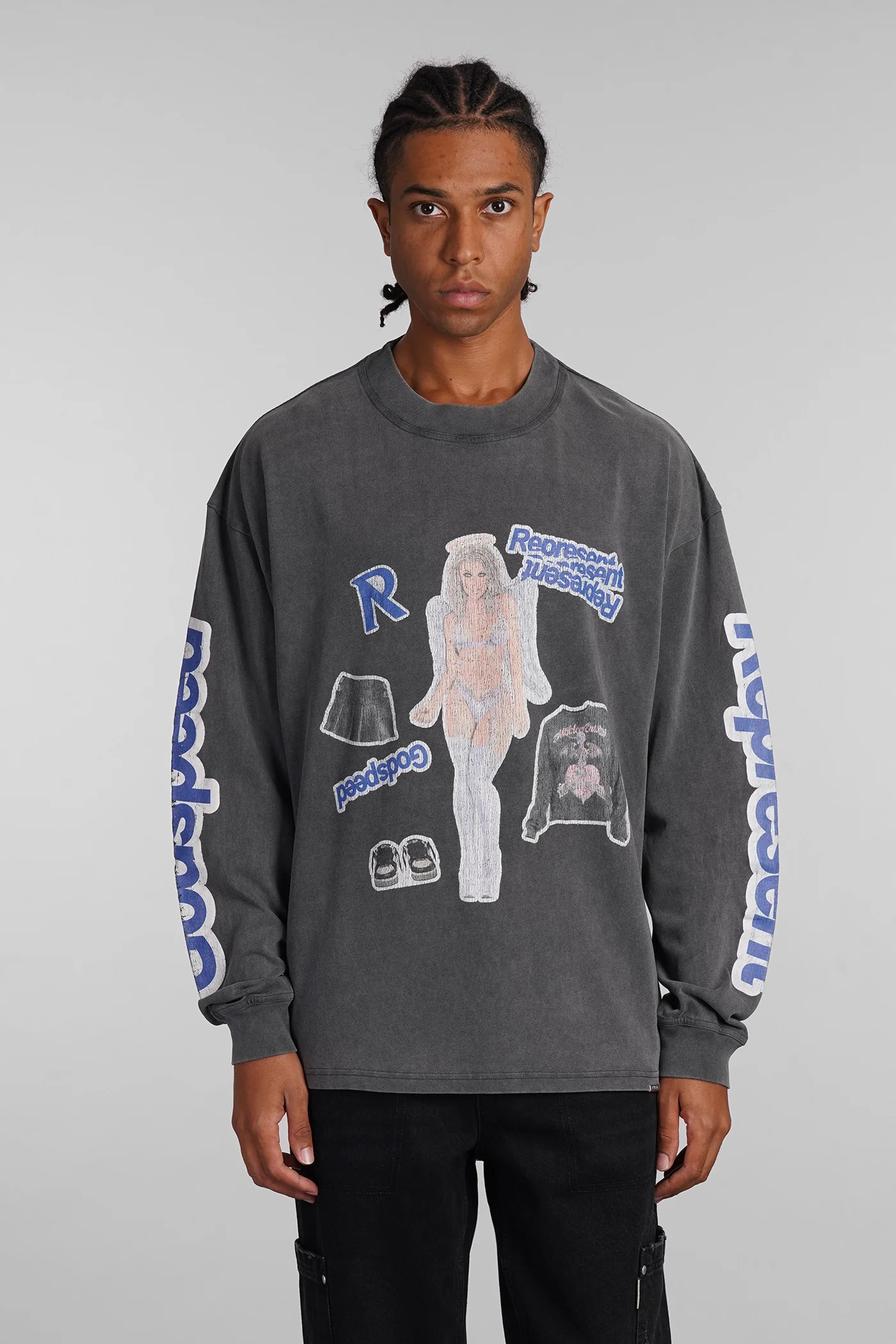 T-Shirt in grey cotton