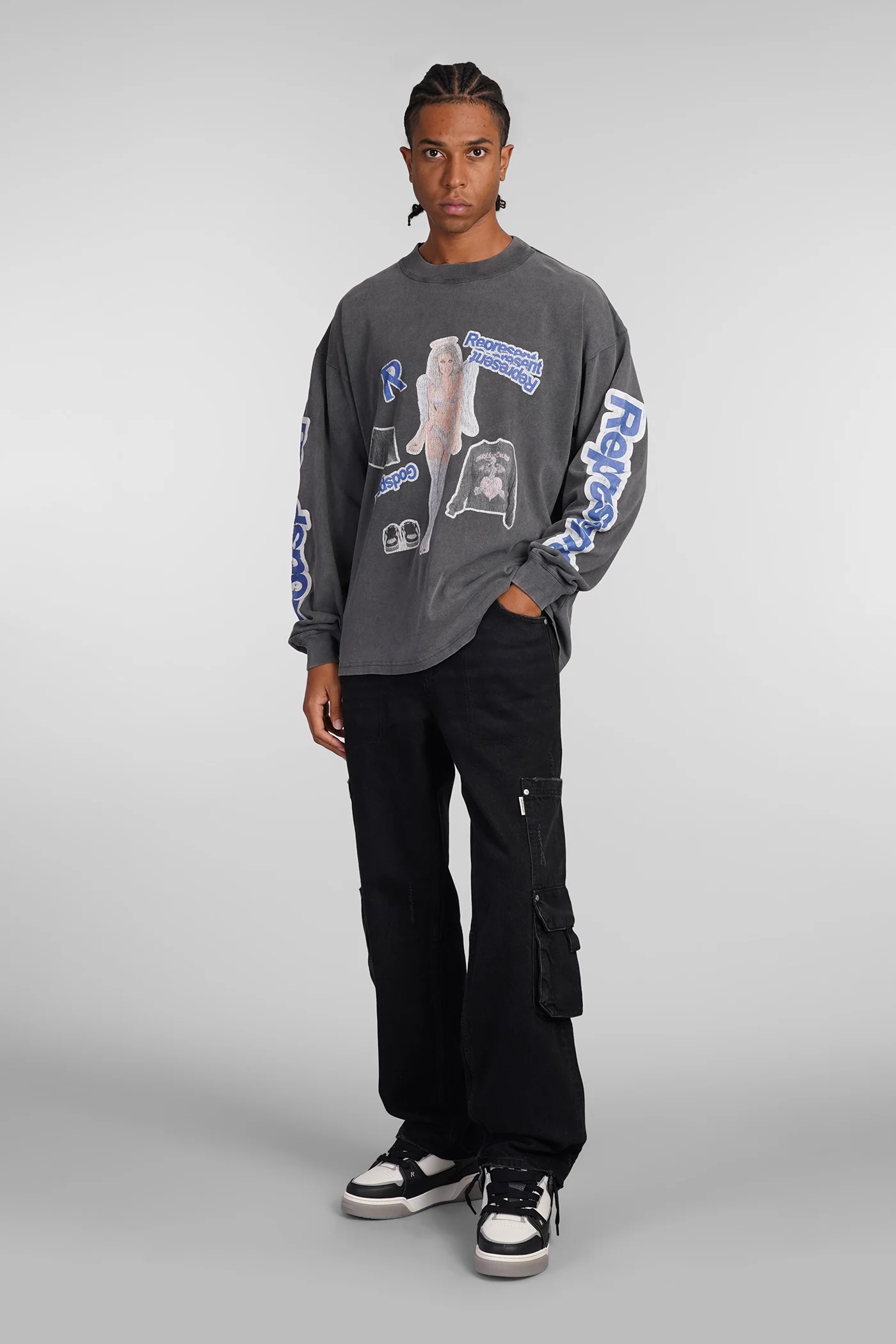 T-Shirt in grey cotton - Image 2