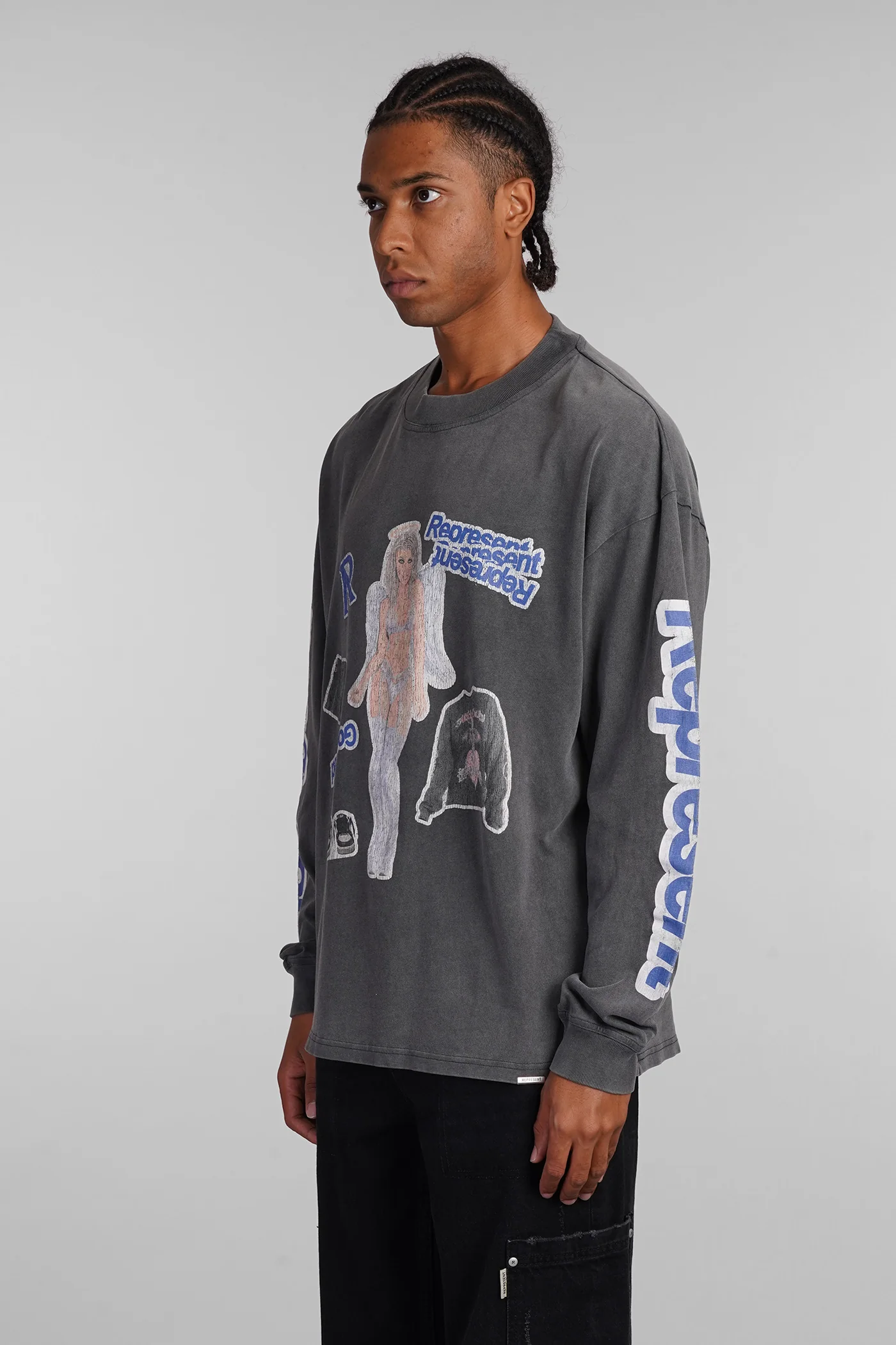 T-Shirt in grey cotton - Image 4