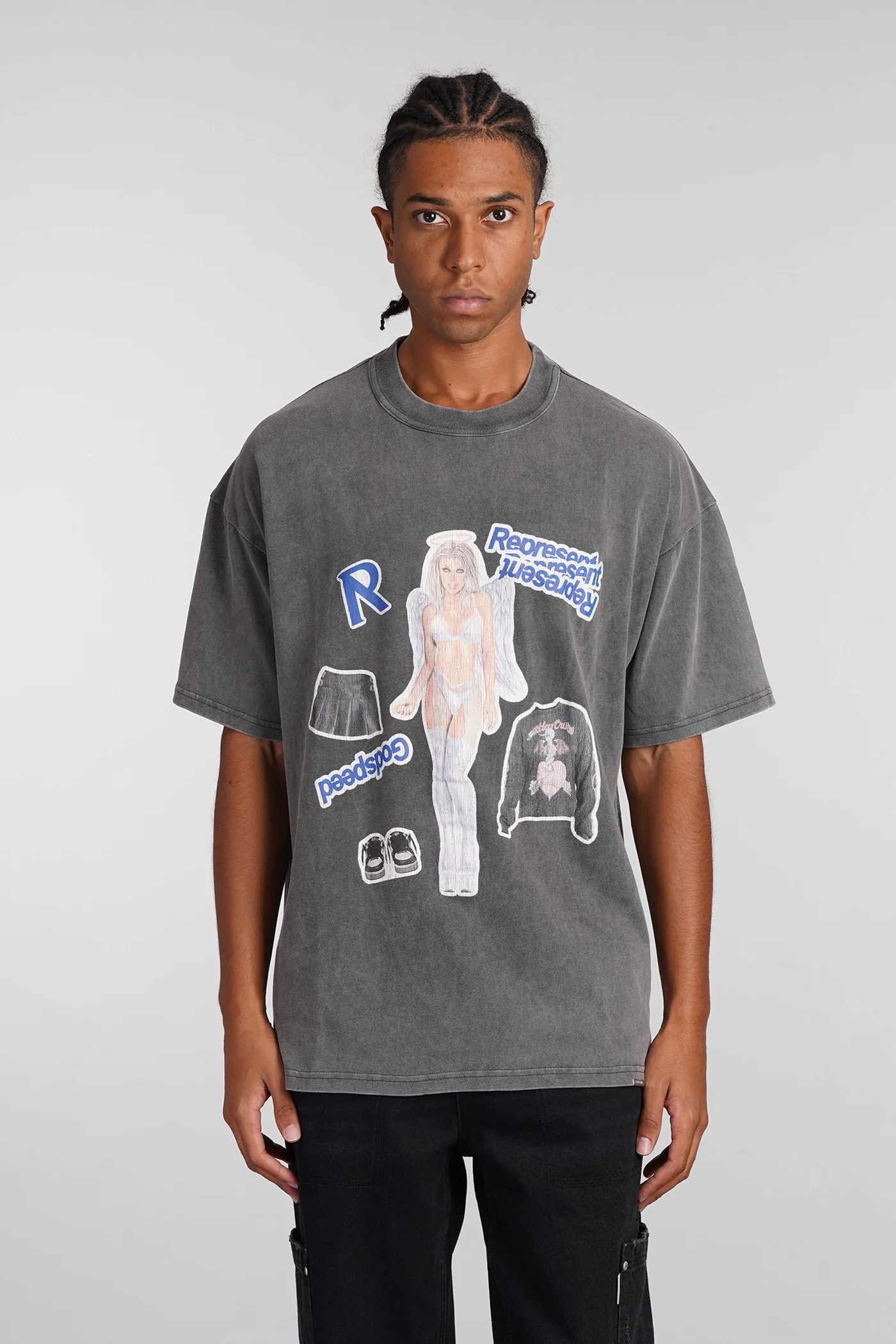 T-Shirt in grey cotton