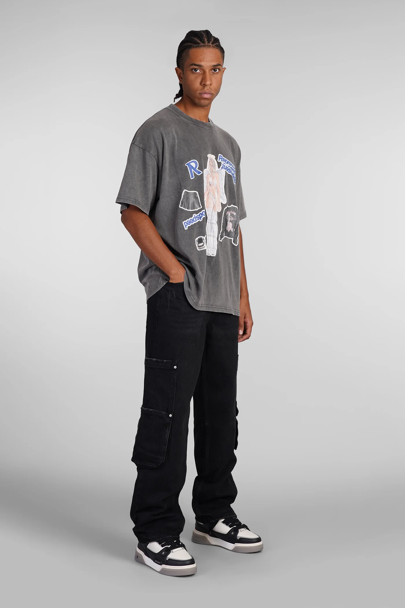 T-Shirt in grey cotton - Image 2