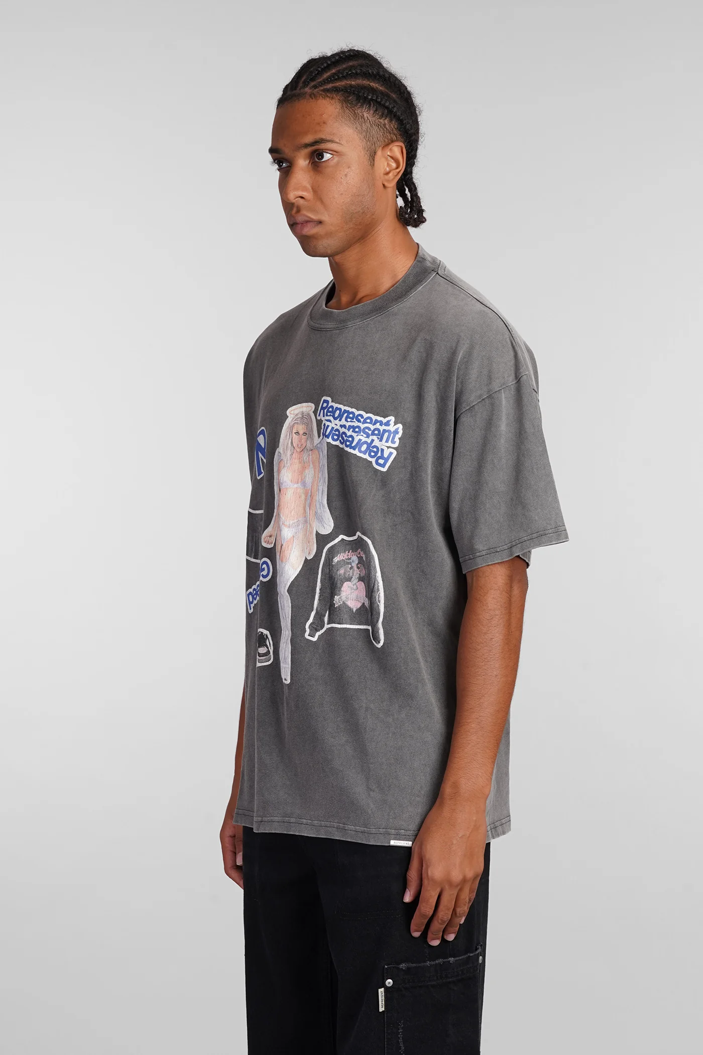 T-Shirt in grey cotton - Image 4