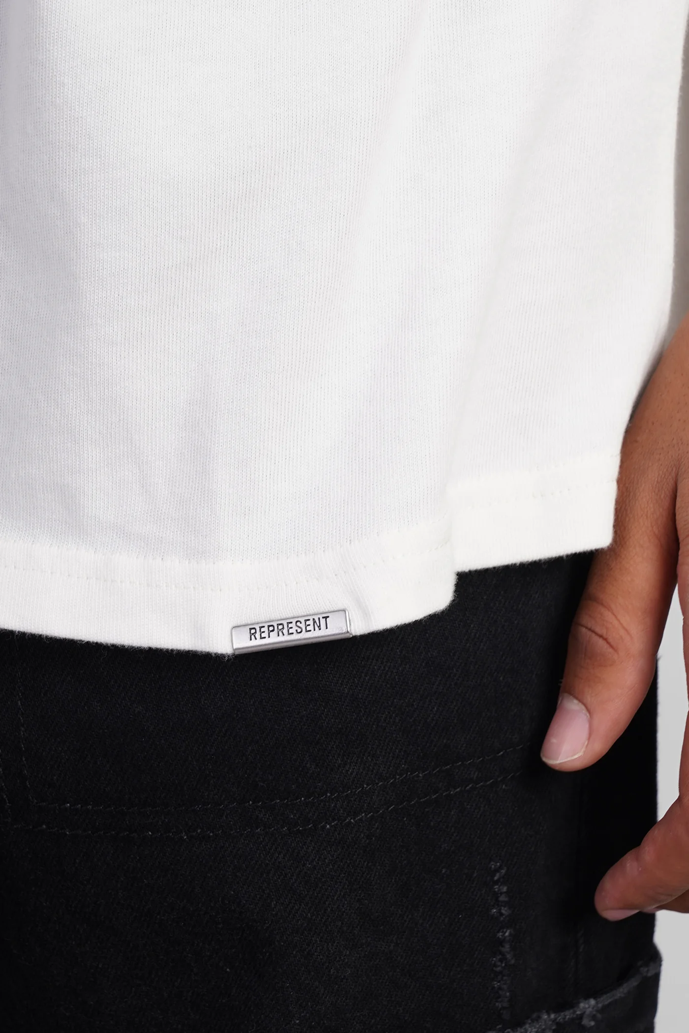 T-Shirt in white cotton - Image 5