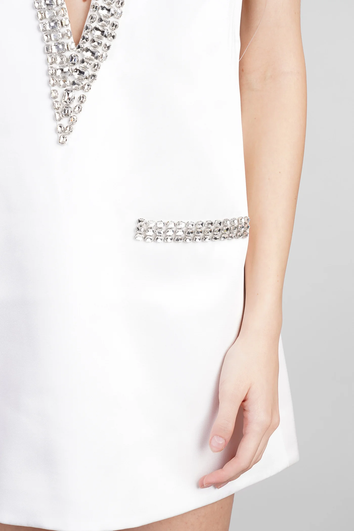 Nancie Dress woman  in white polyester - Image 5