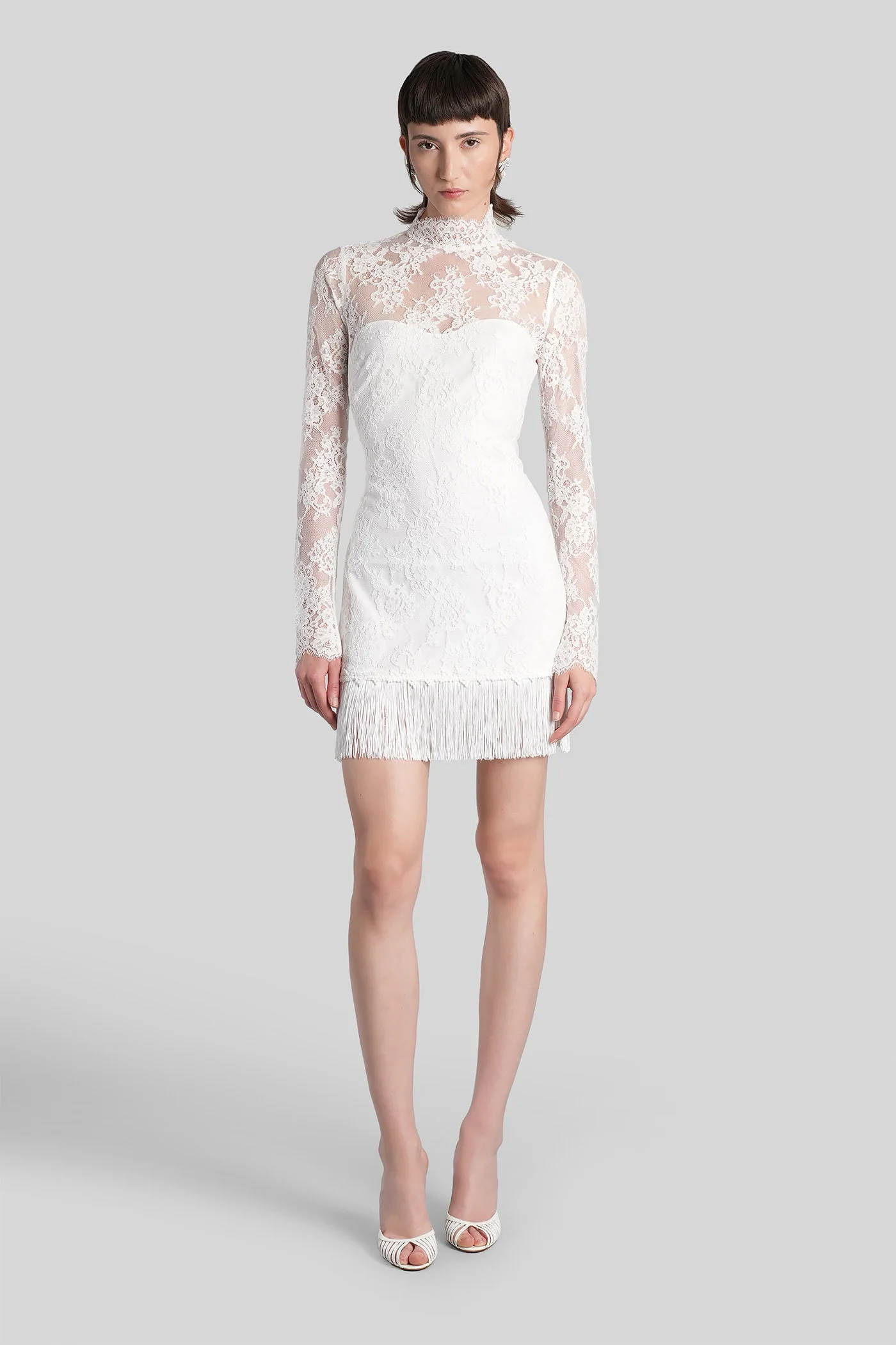 Xylina Mini dress in white cotton