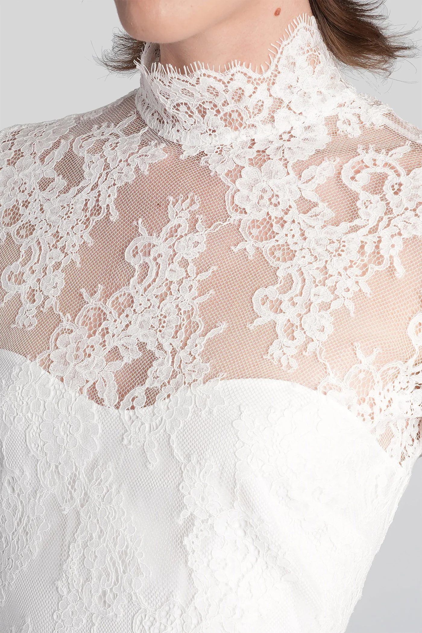 Xylina Mini dress in white cotton - Image 5