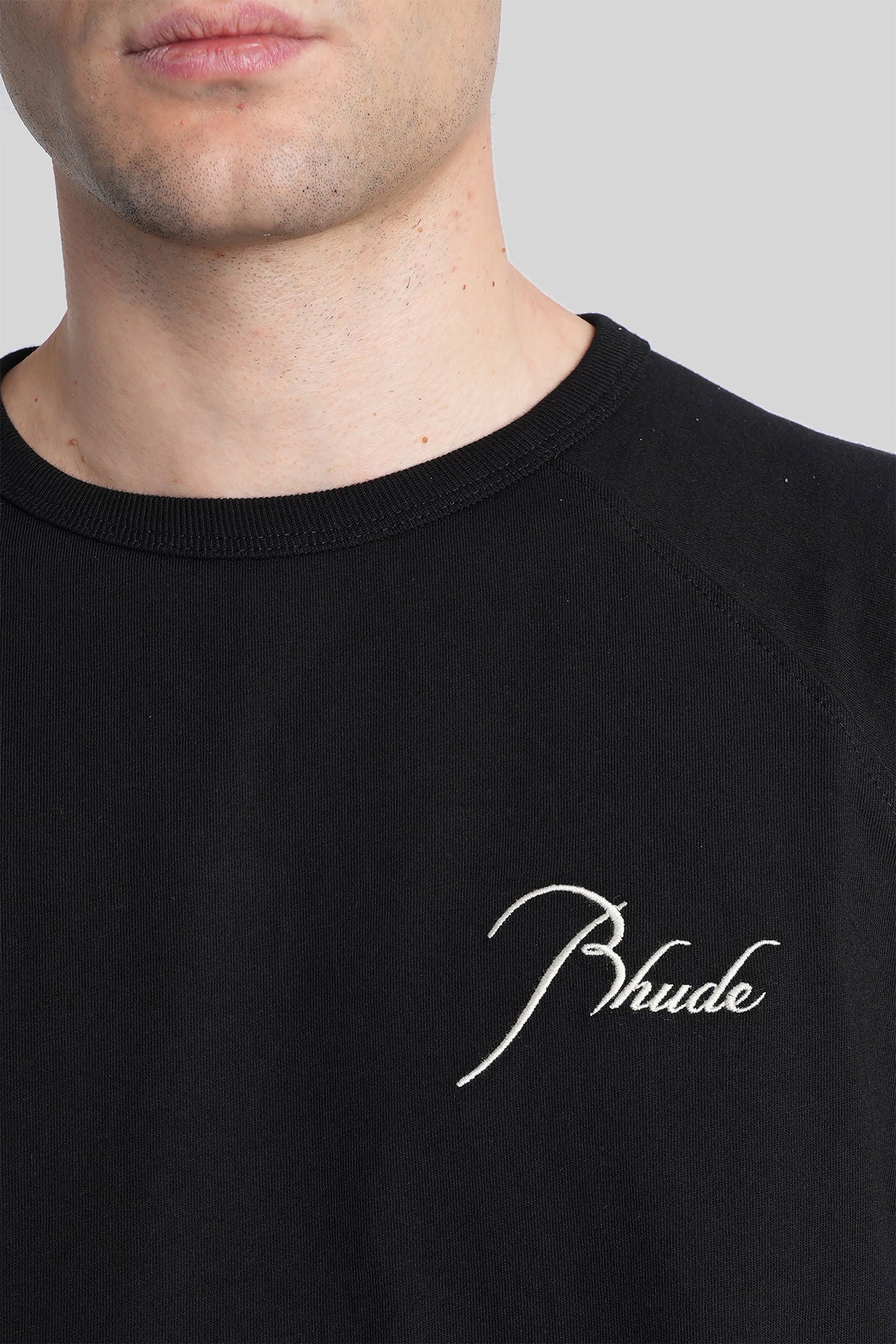 T-Shirt in black cotton - Image 29