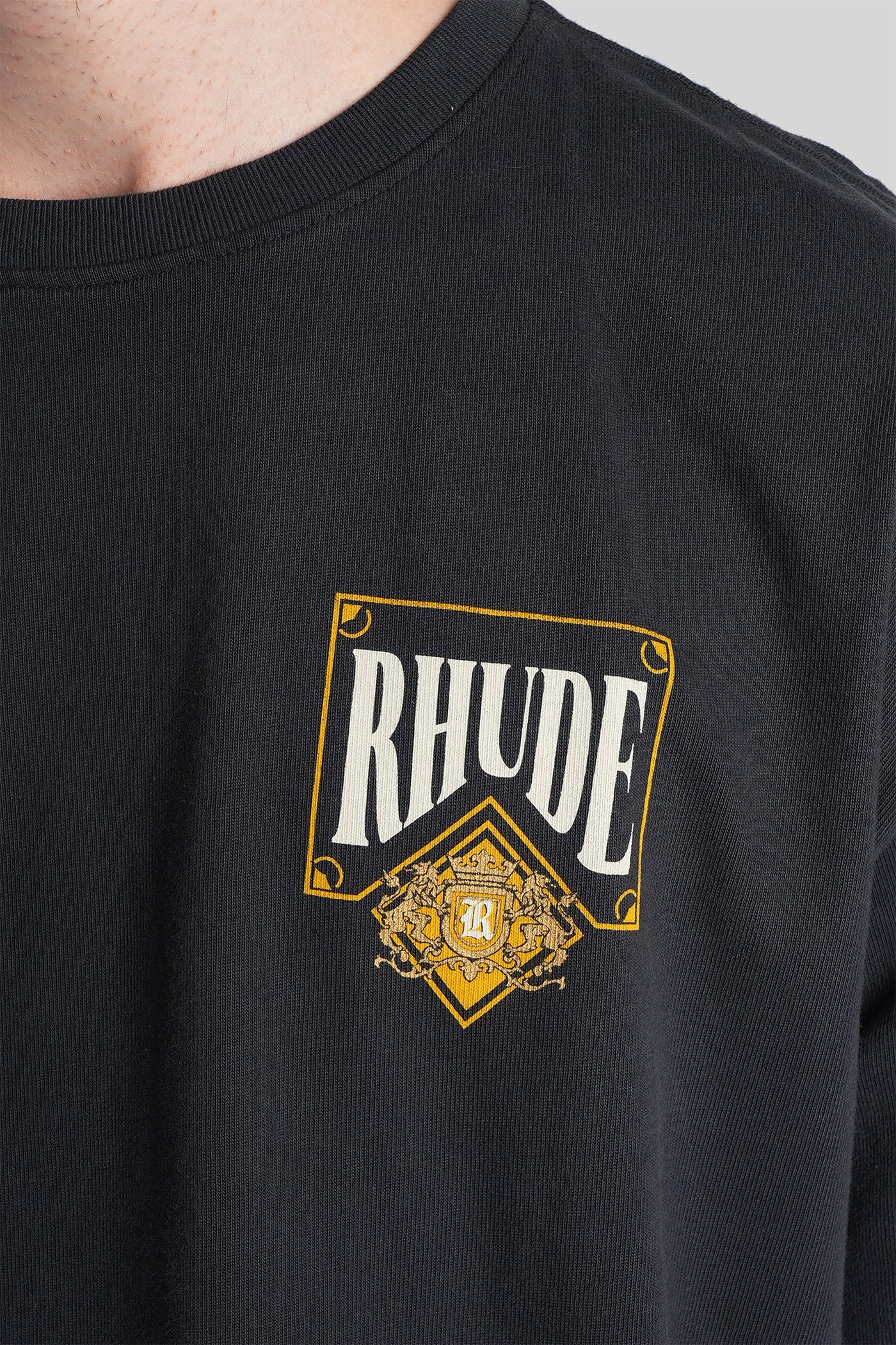 T-Shirt in black cotton - Image 5