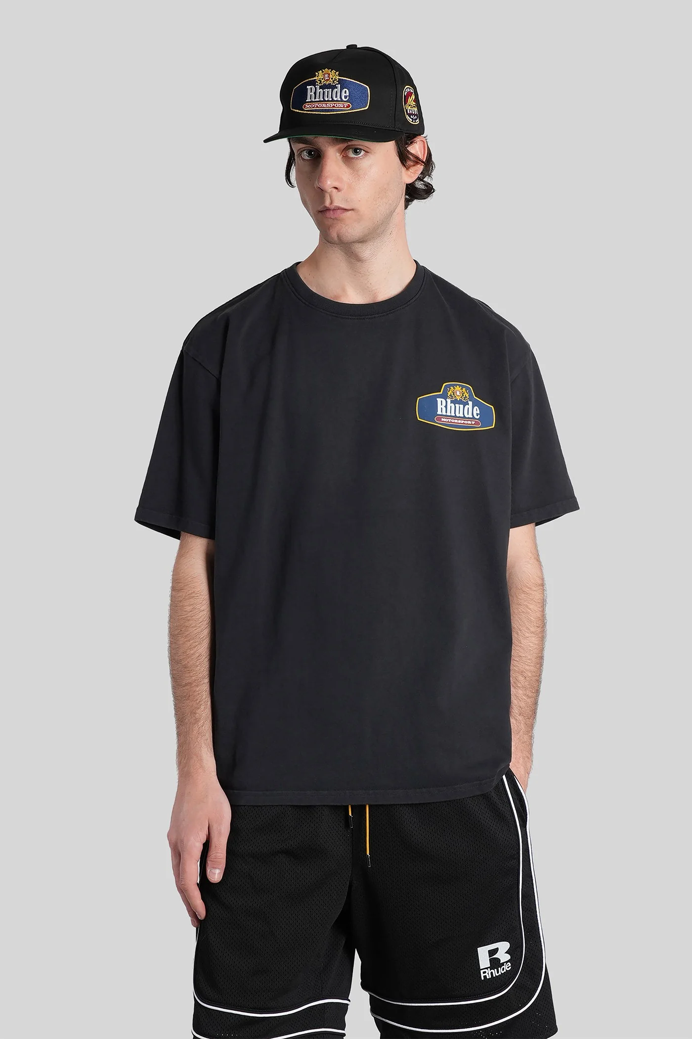 T-Shirt in black cotton
