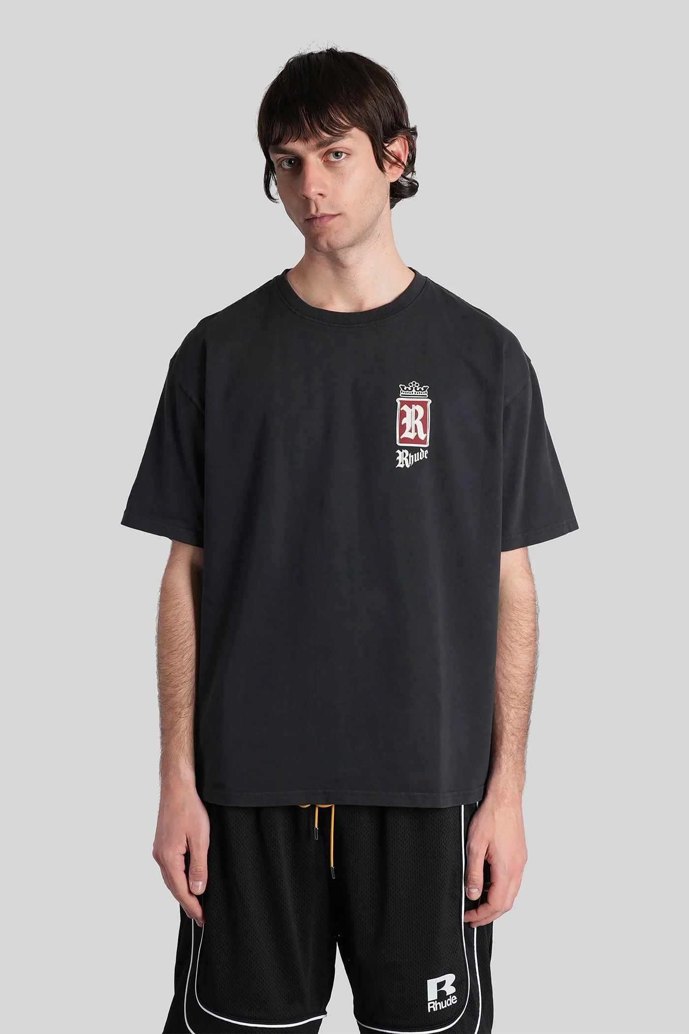 T-Shirt in black cotton