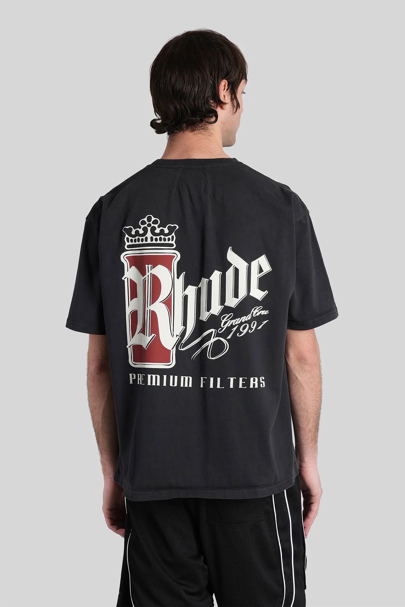 T-Shirt in black cotton - Image 3