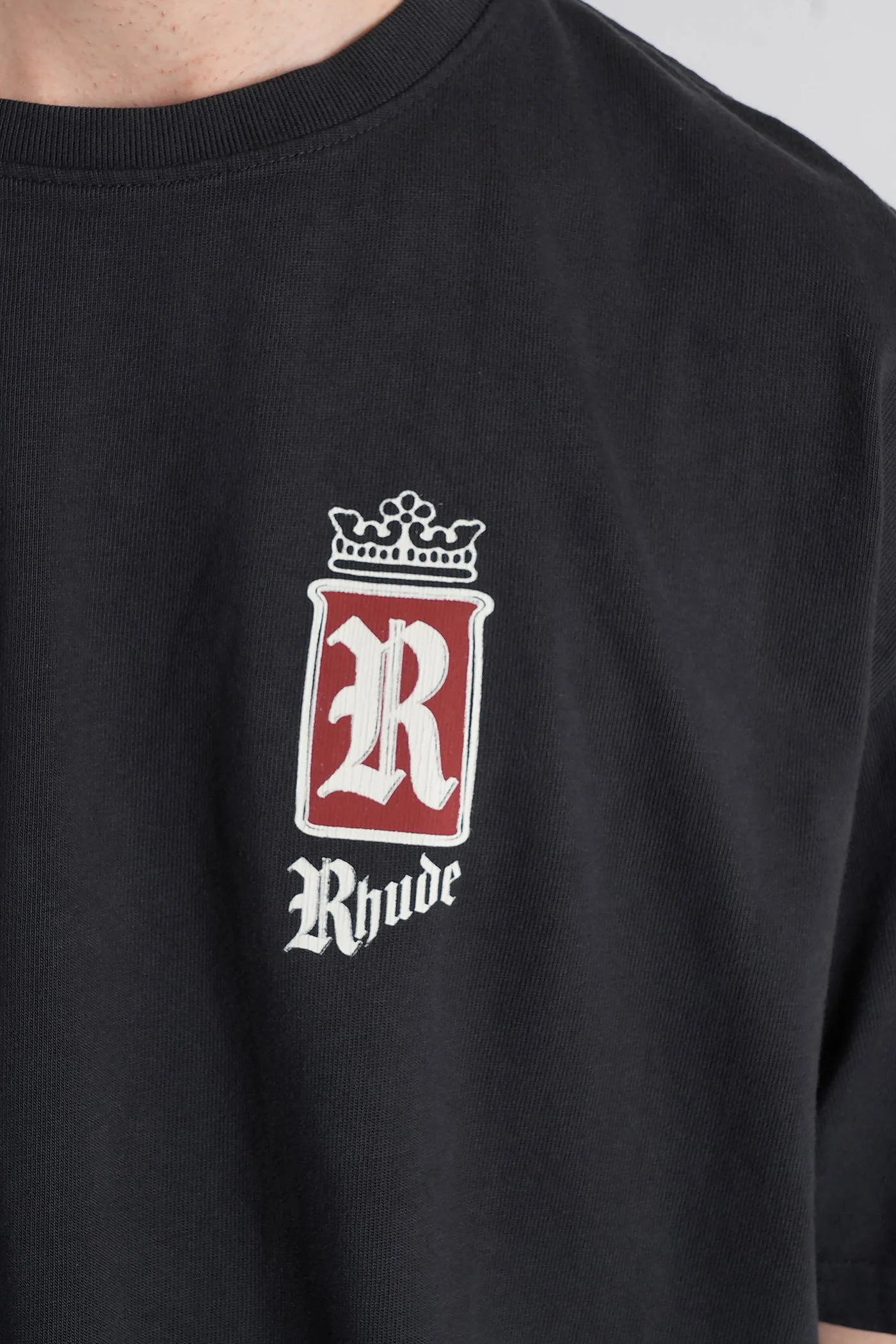 T-Shirt in black cotton - Image 5