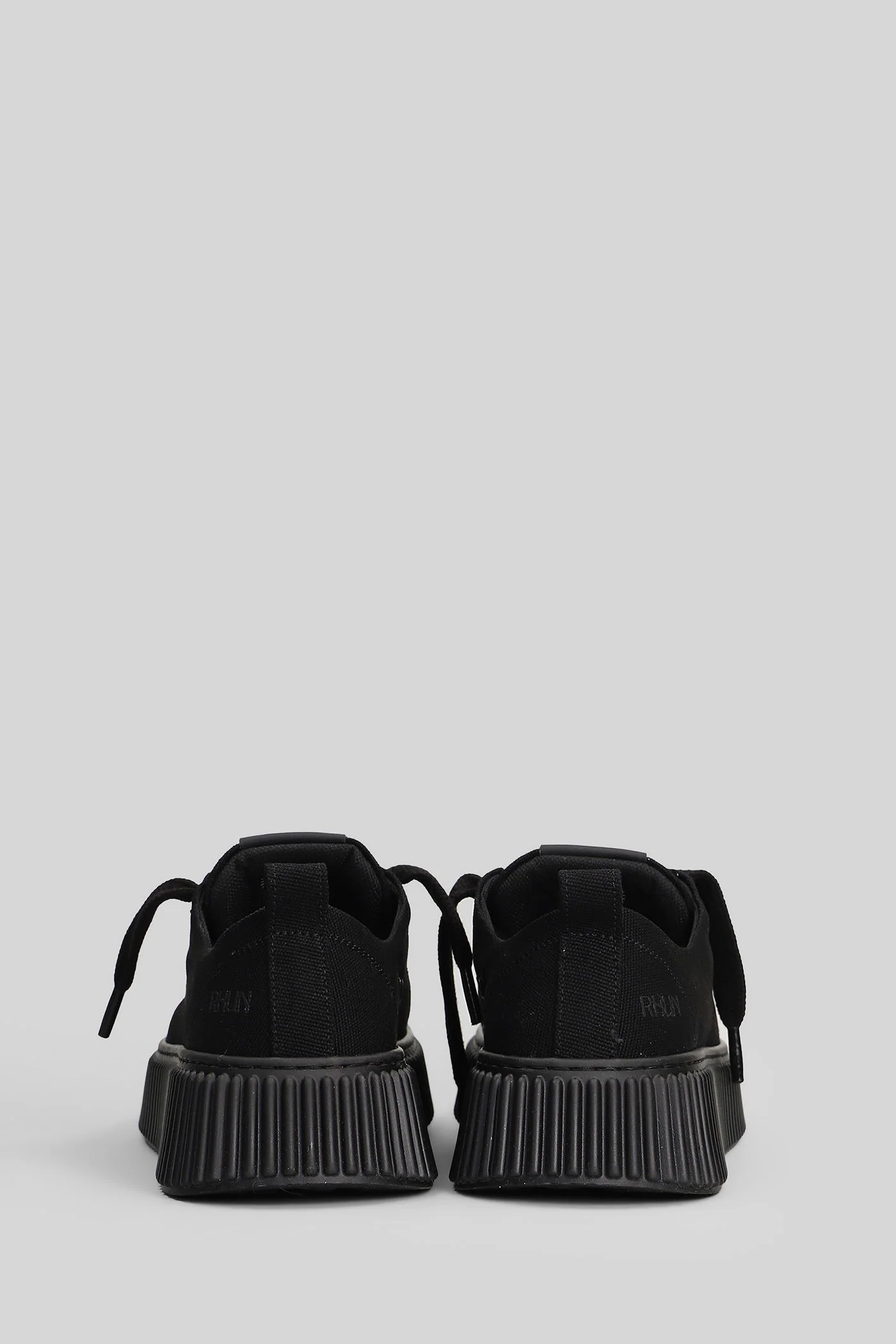 Canvas Sneakers in black canvas - Image 4