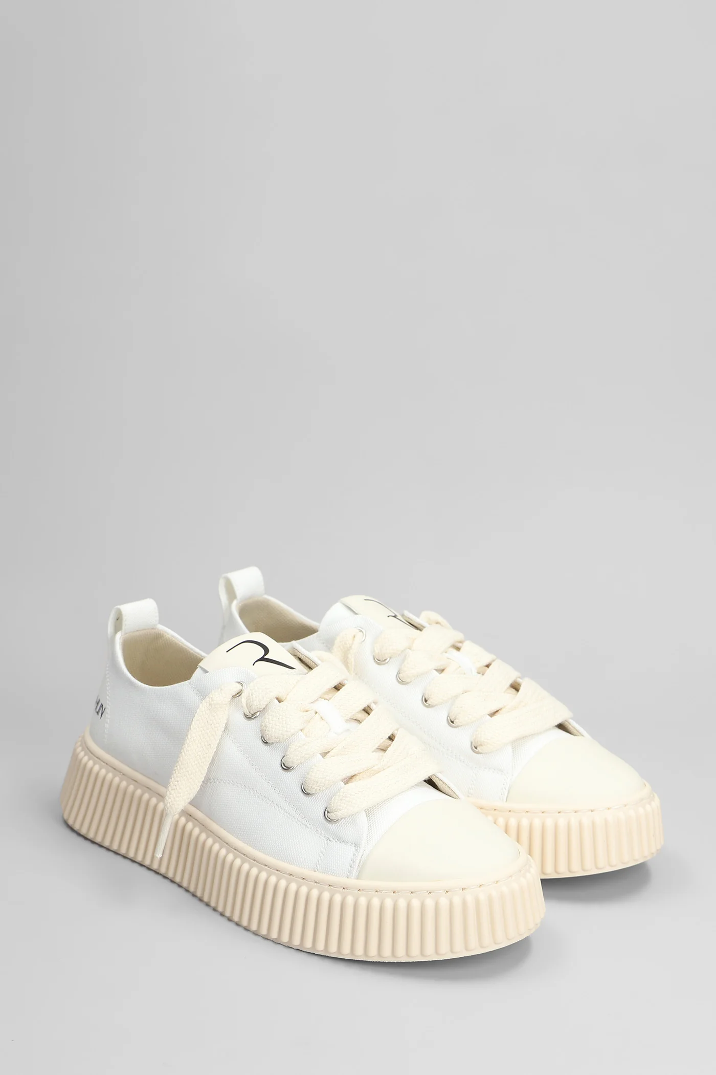 Canvas Sneakers in white canvas - Image 2