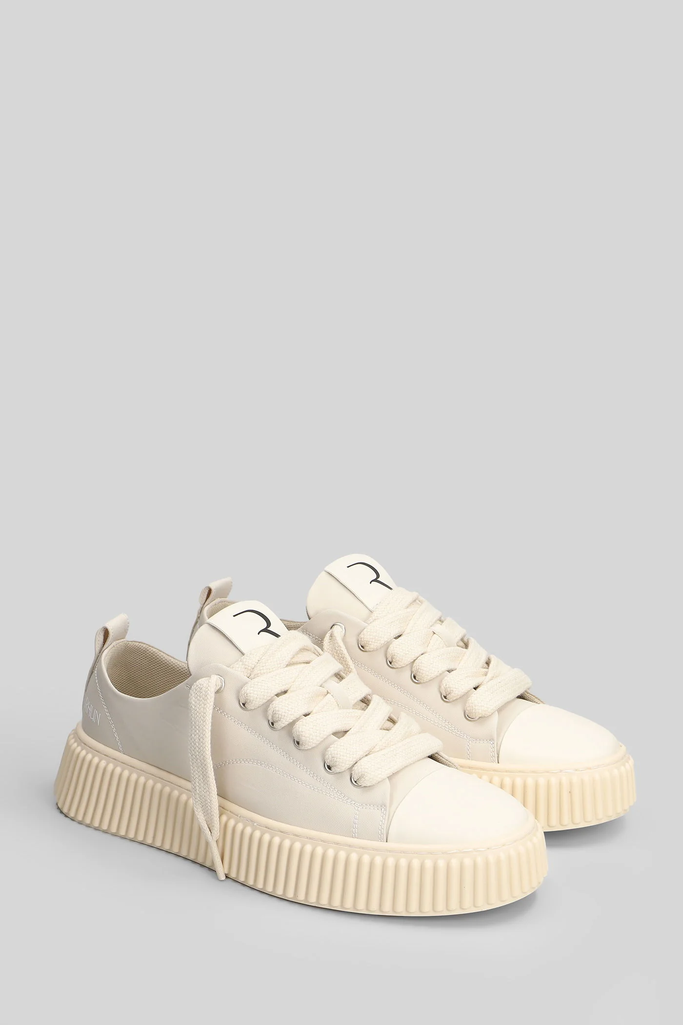 Nylon Sneakers in beige nylon - Image 2