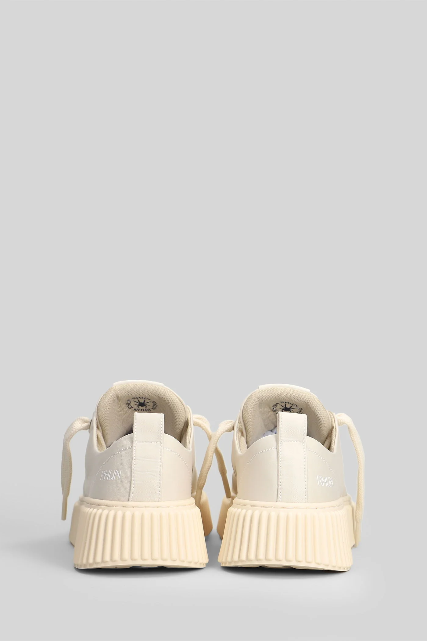 Nylon Sneakers in beige nylon - Image 4