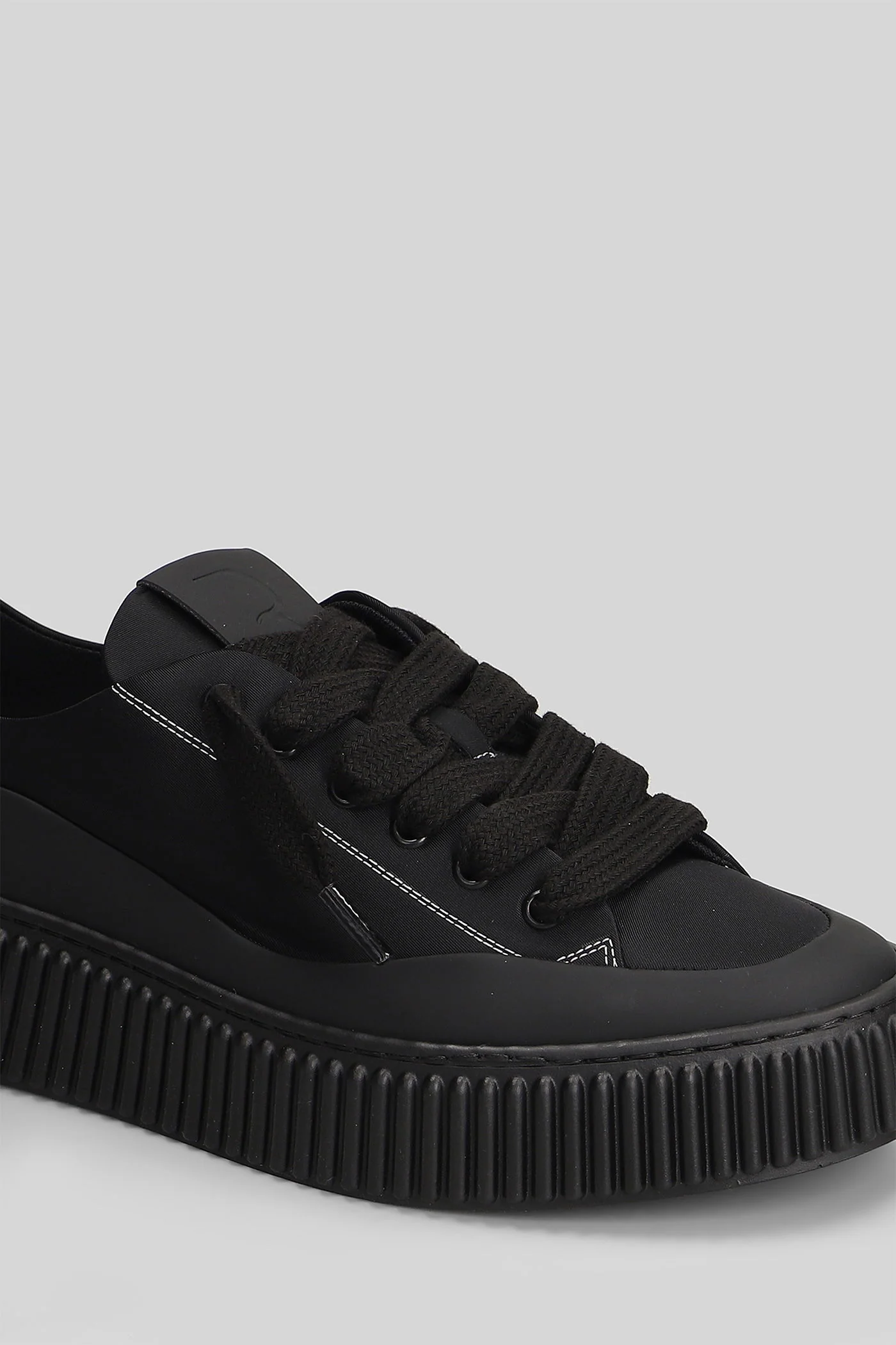 Nylon Sneakers in black nylon - Image 5