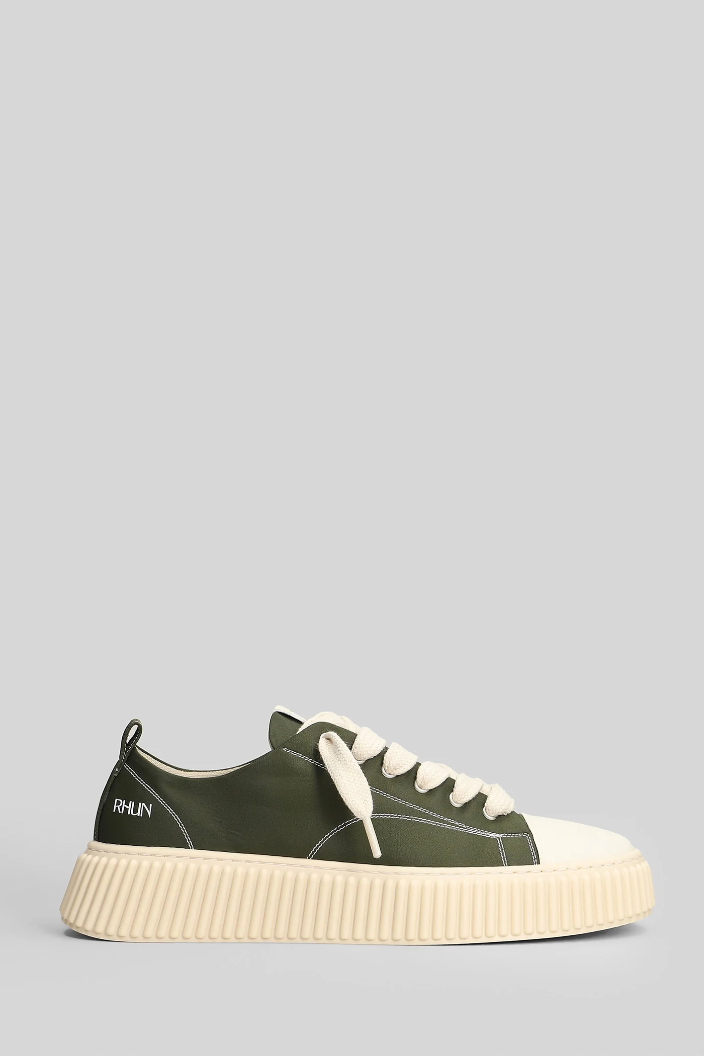 Nylon Sneakers in green nylon