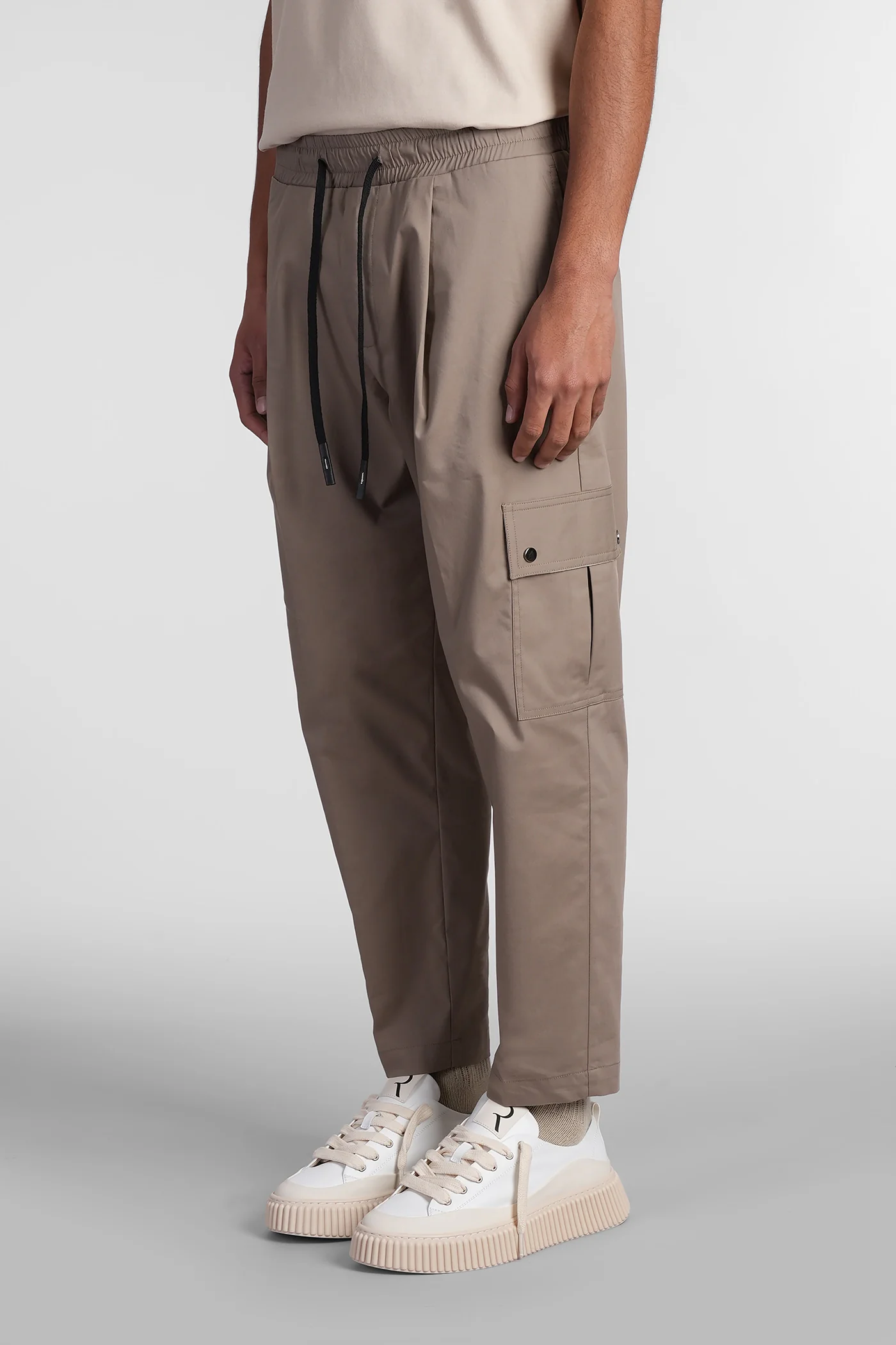 Pants in beige cotton - Image 4
