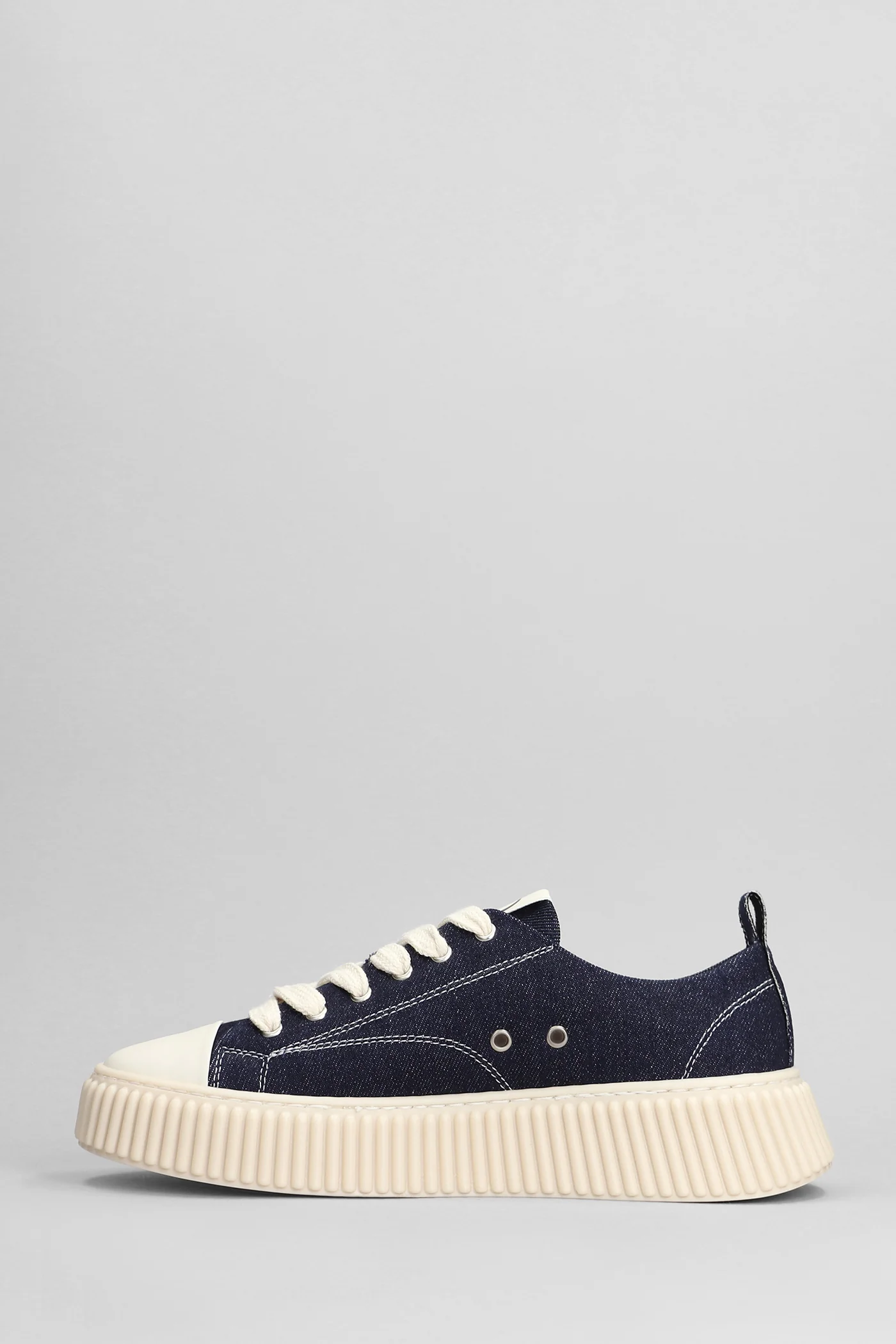 Sneakers in blue canvas - Image 3