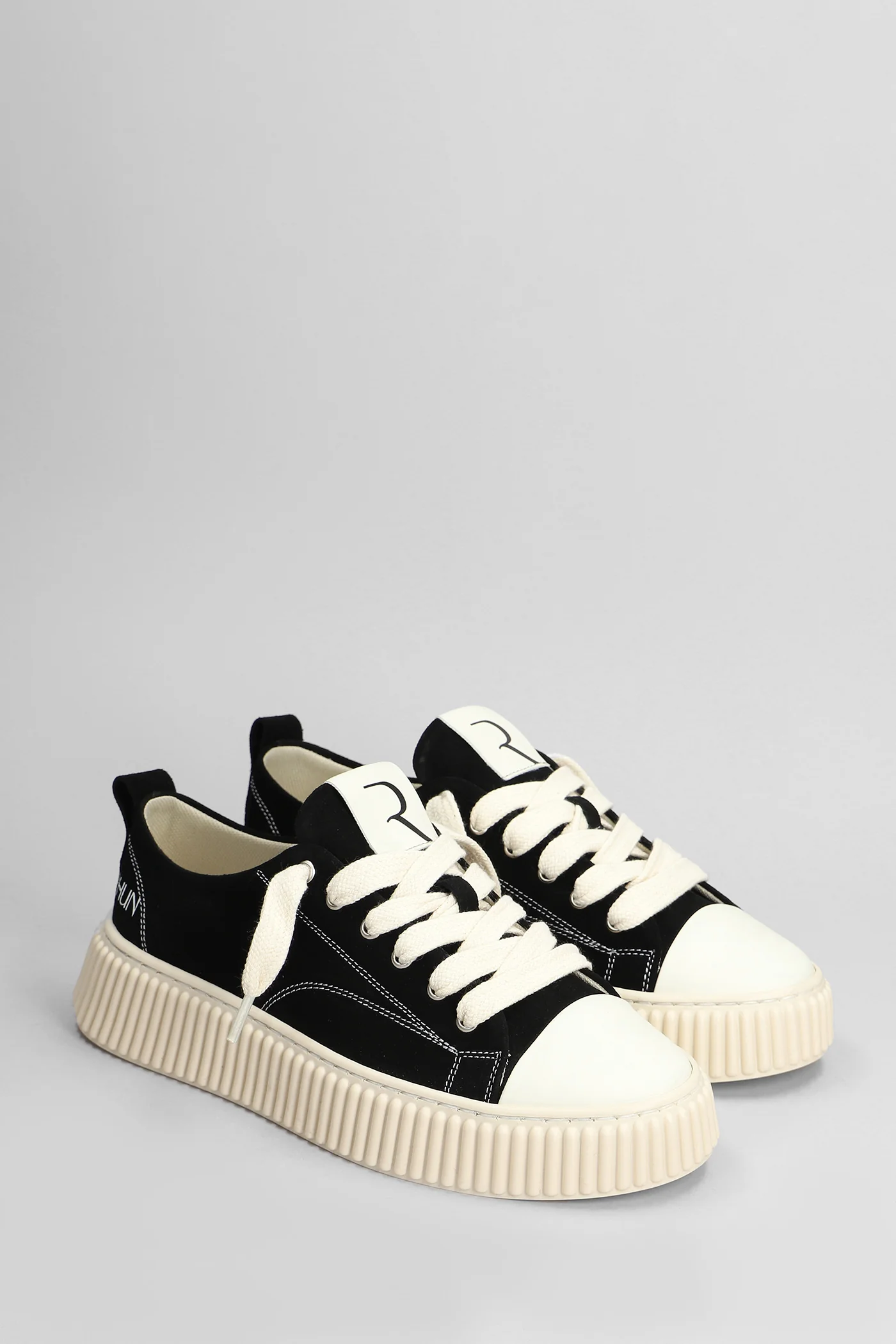 Suede Sneakers in black suede - Image 12