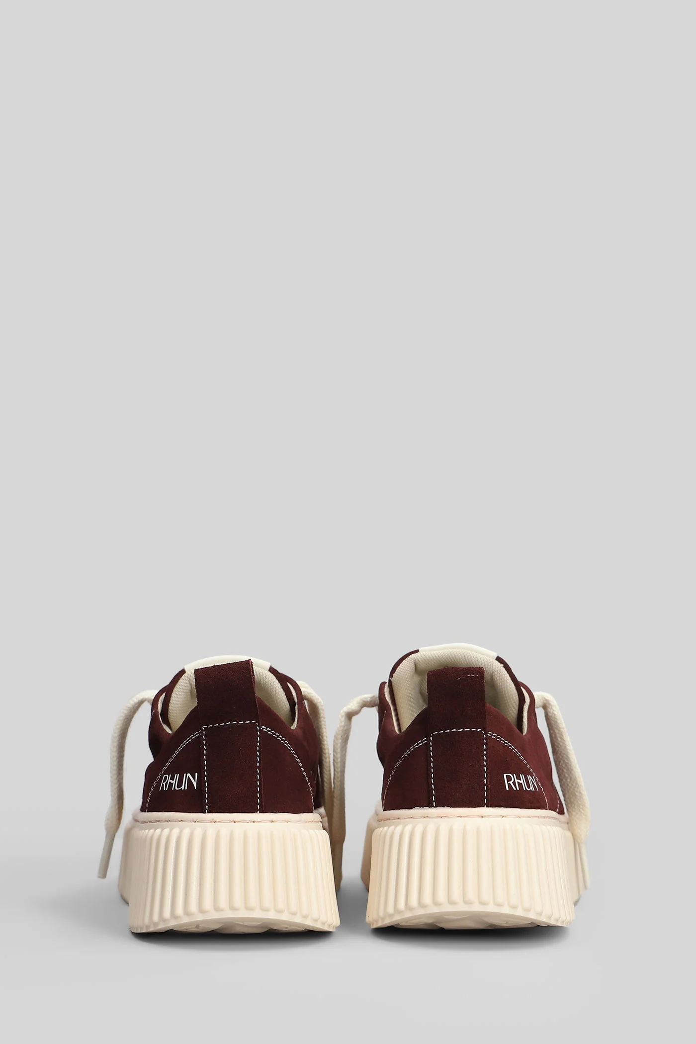 Suede Sneakers in bordeaux suede - Image 4