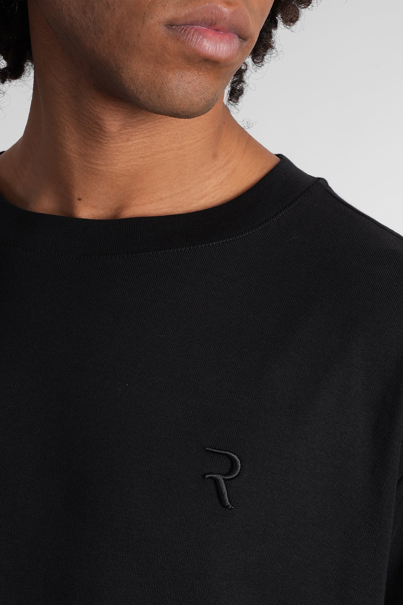 T-Shirt in black cotton - Image 5
