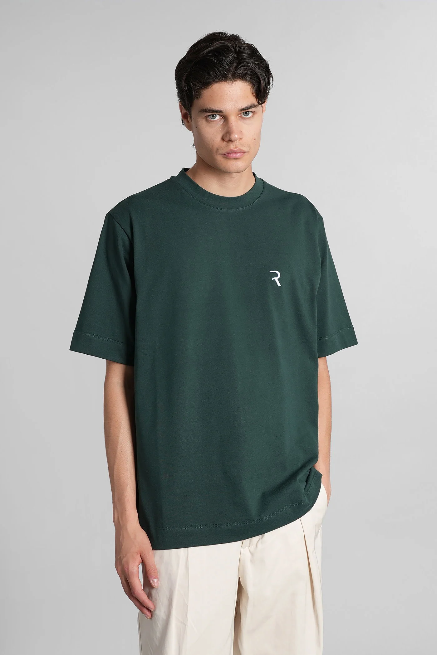 T-Shirt in green cotton