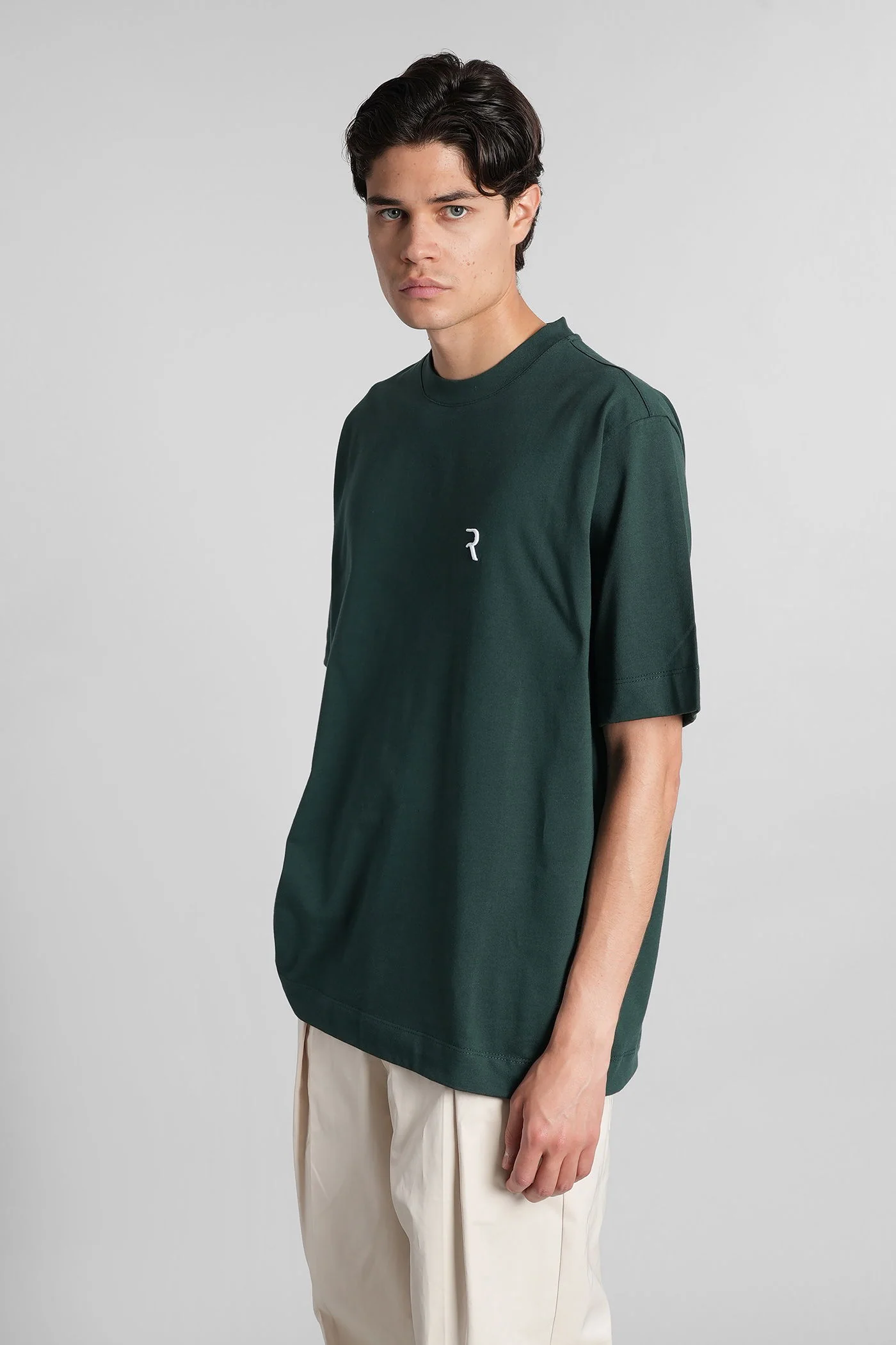 T-Shirt in green cotton - Image 4