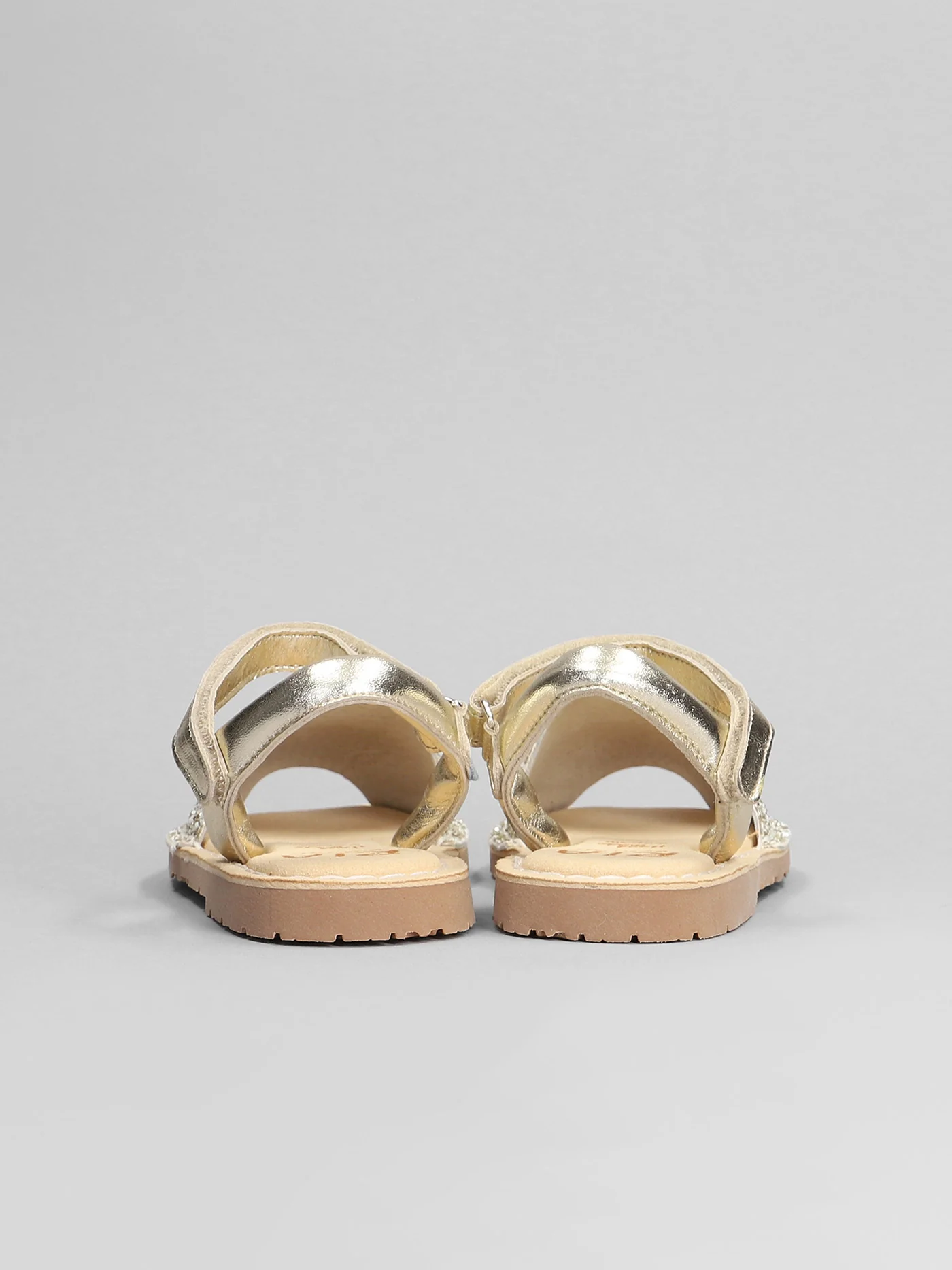 Flats in platinum glitter - Image 4
