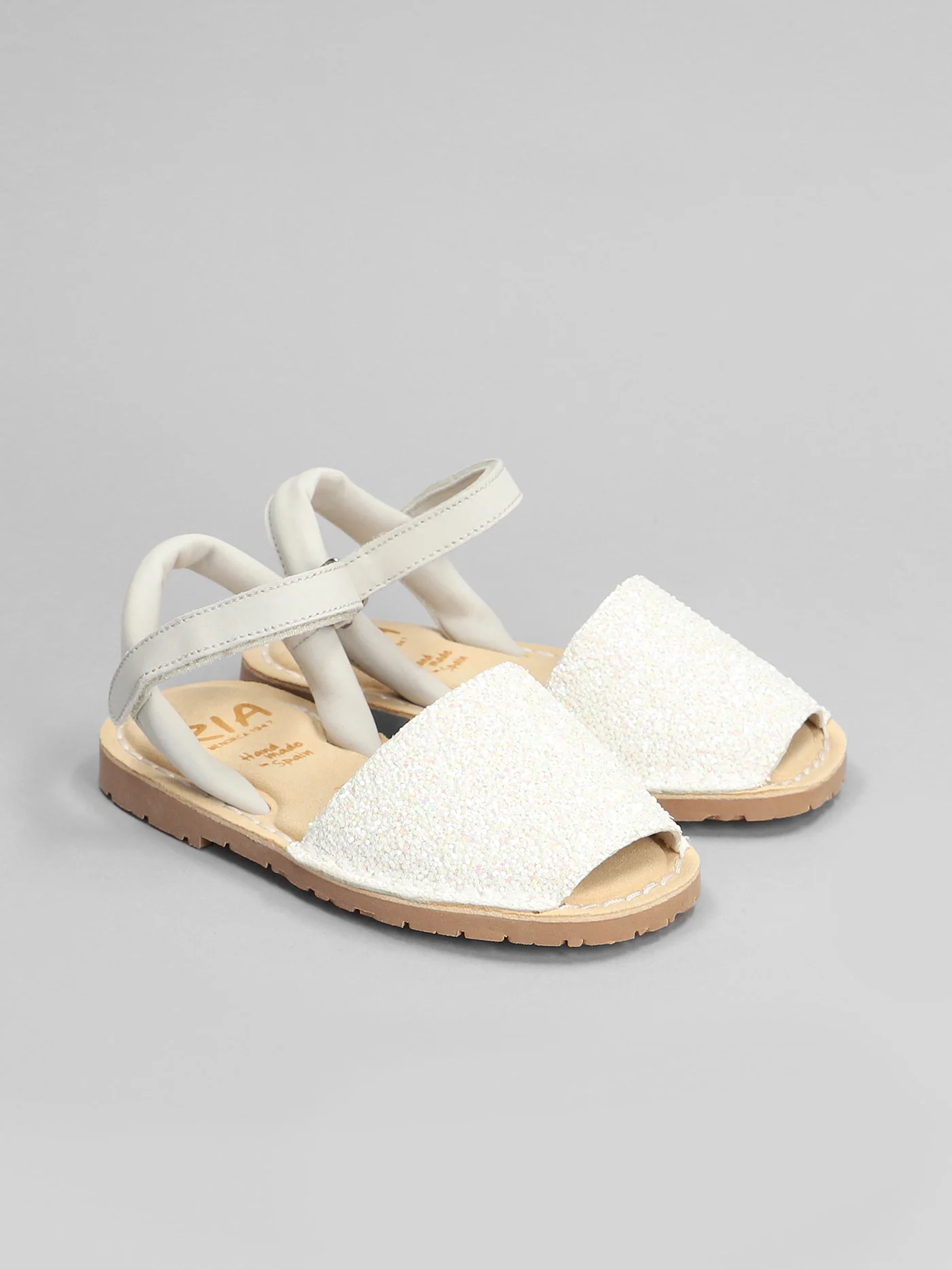 Flats in white glitter - Image 2