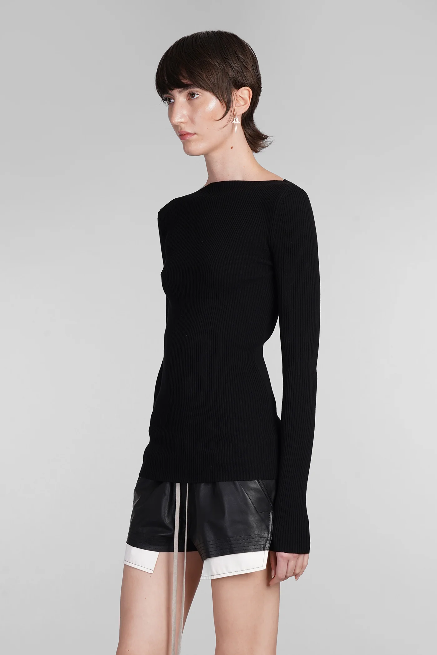 Al top Knitwear in black viscose - Image 4