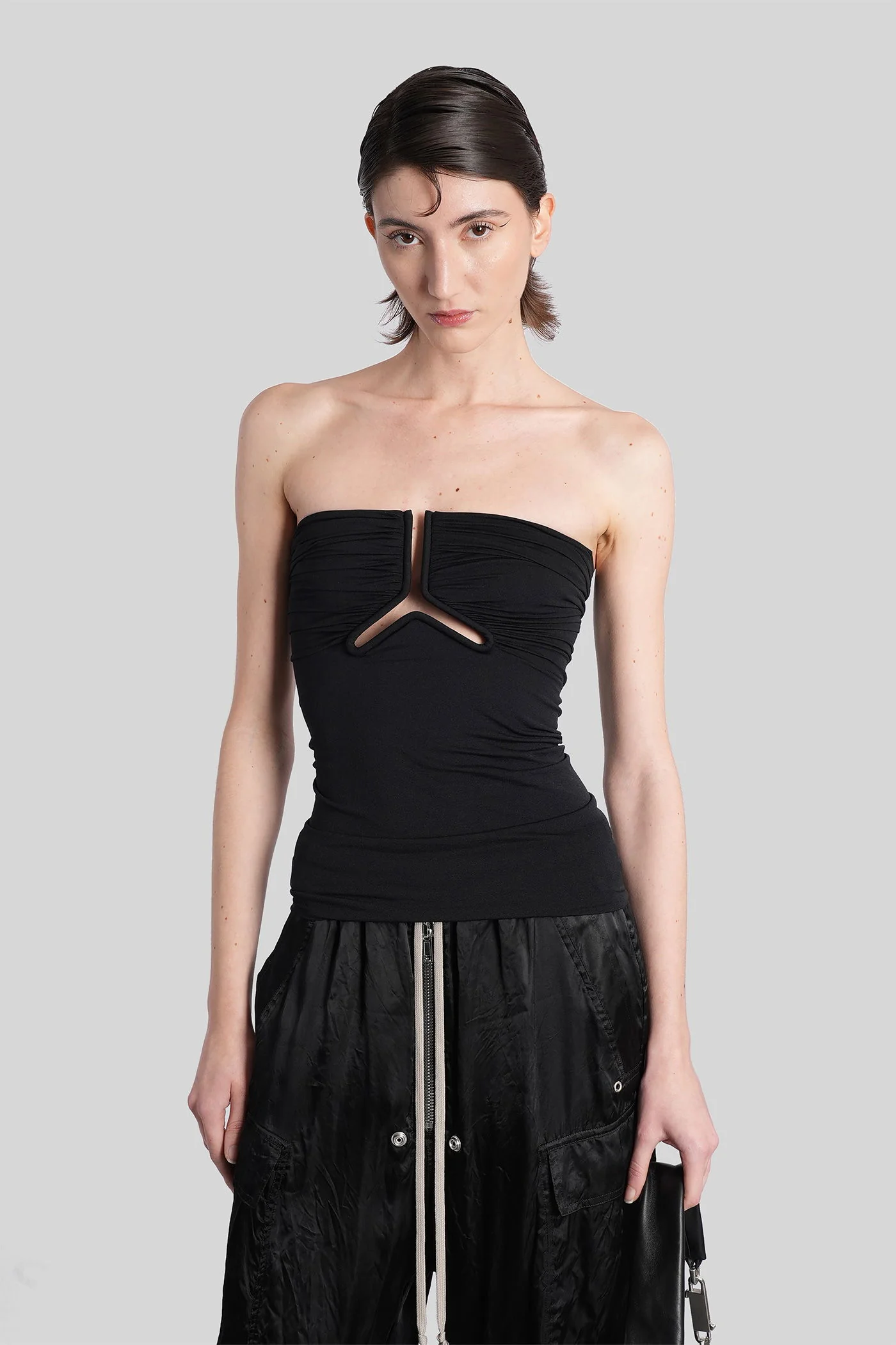 Alannah prong bustie Topwear in black nylon