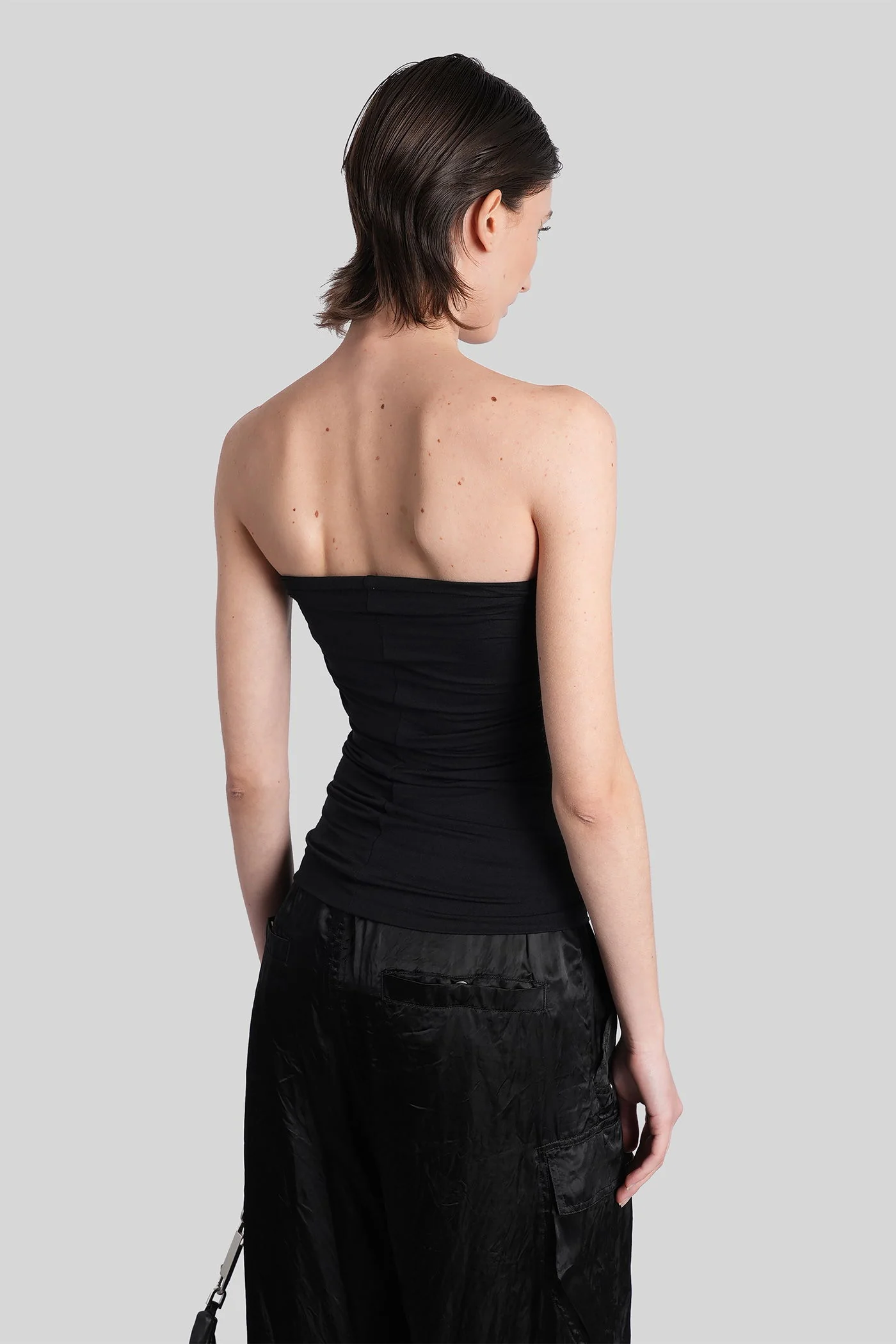 Alannah prong bustie Topwear in black nylon - Image 3