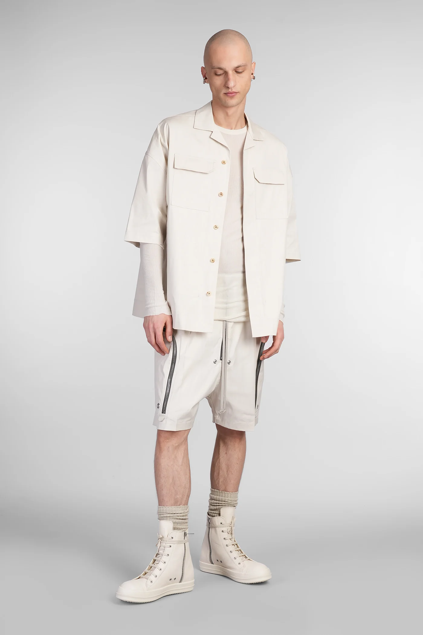 Bauhaus bela Shorts in beige cotton - Image 2