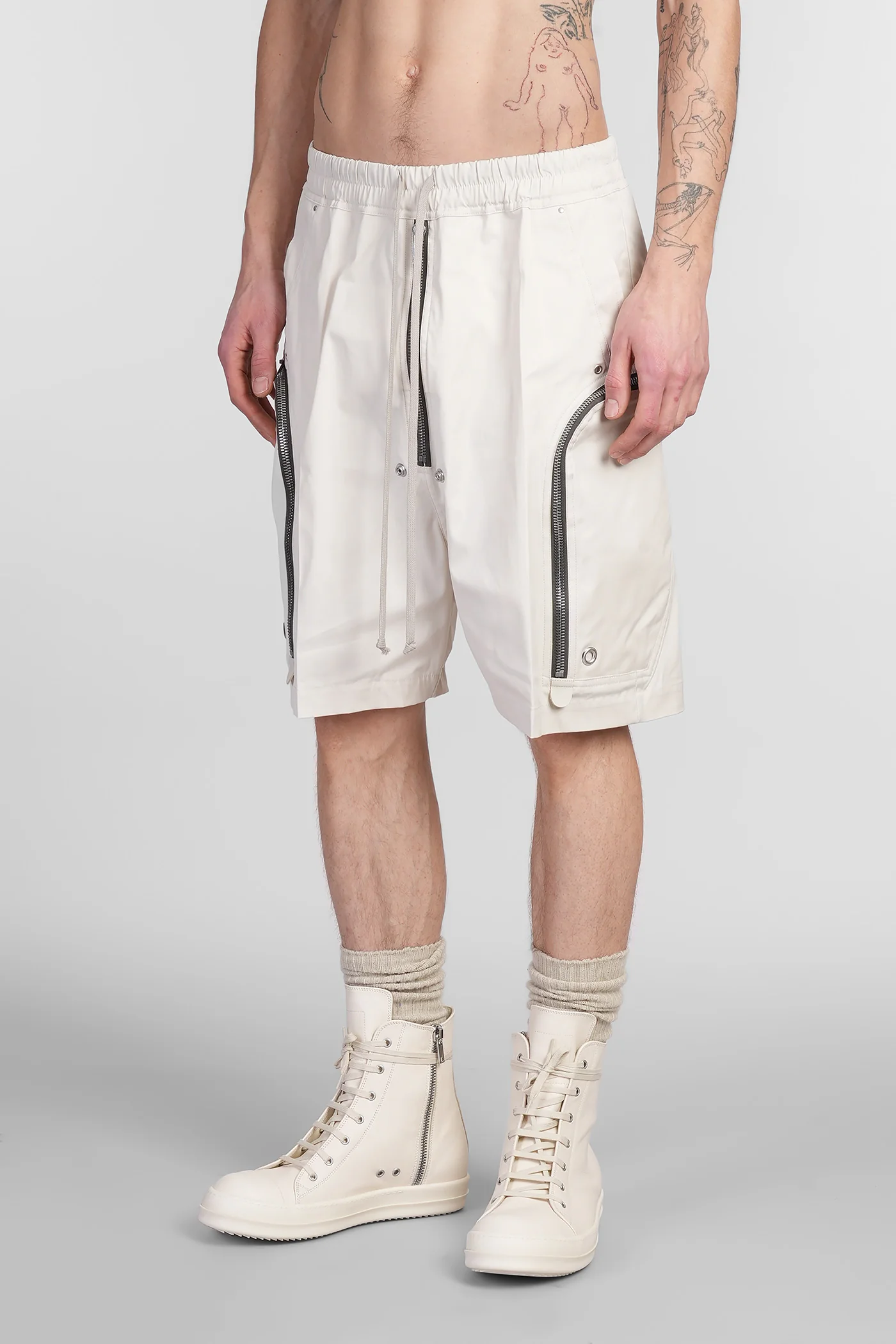Bauhaus bela Shorts in beige cotton - Image 4