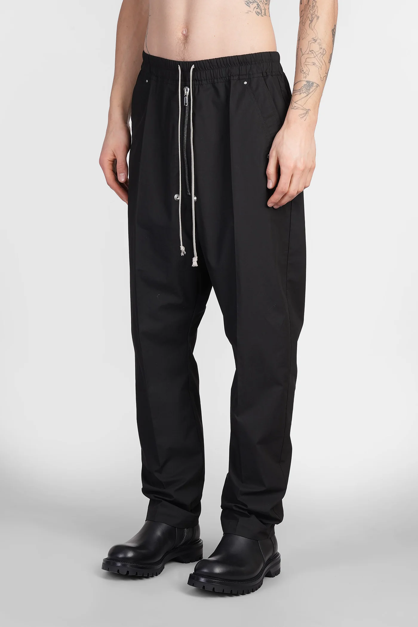 Bela pants Pants in black cotton - Image 4