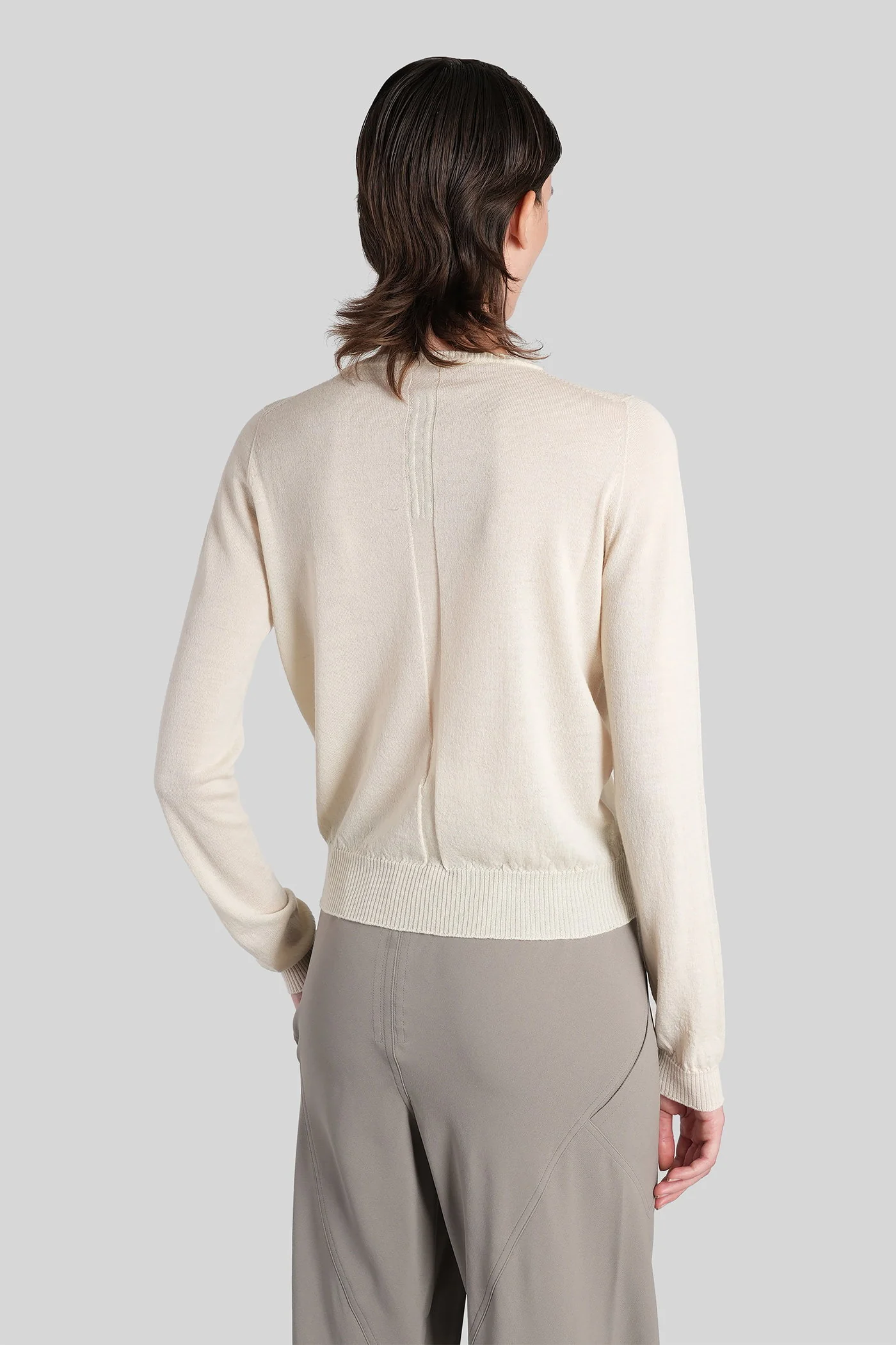 Biker level Knitwear in beige wool - Image 3