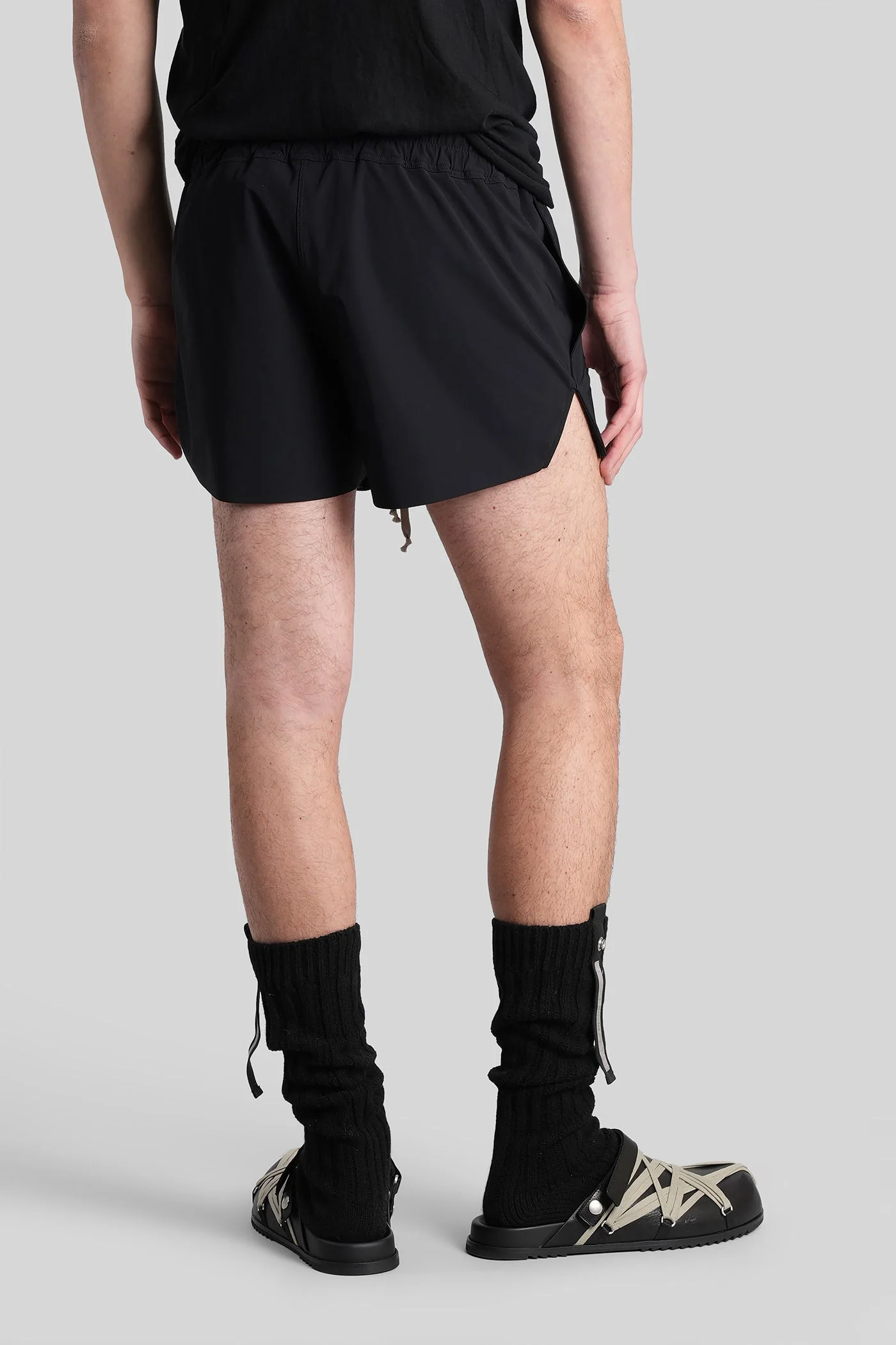 Boxer swimmer Beachwear in black polyamide - Image 3
